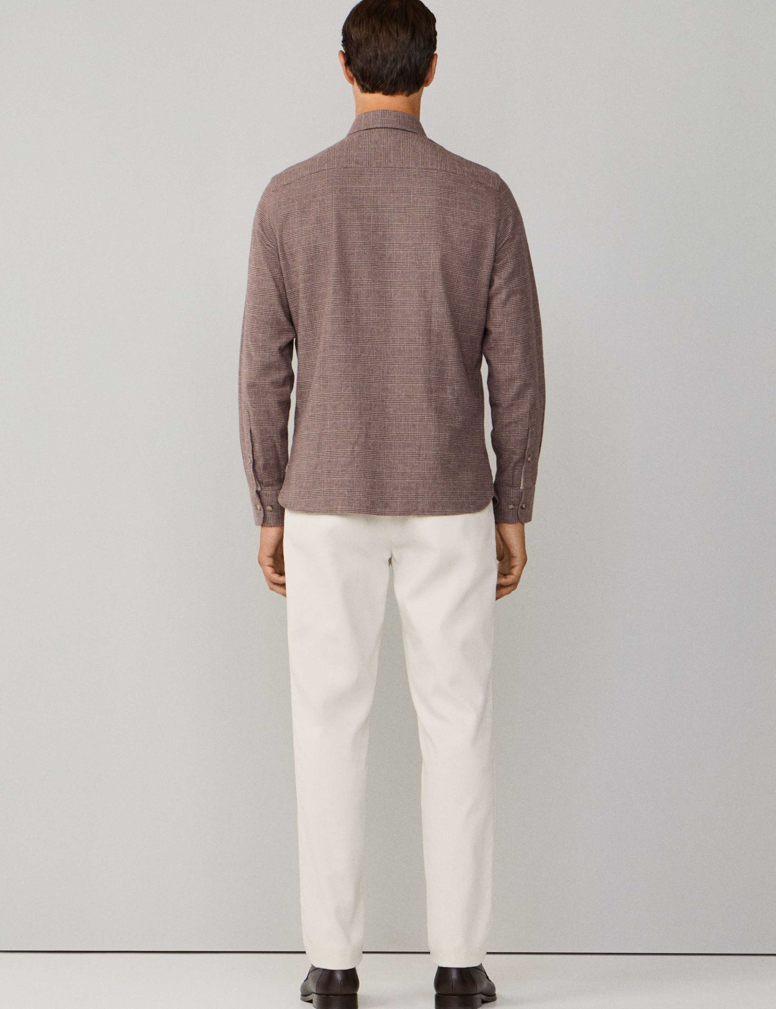 Brushed Cotton Checked Flannel Shirt 4 of 8