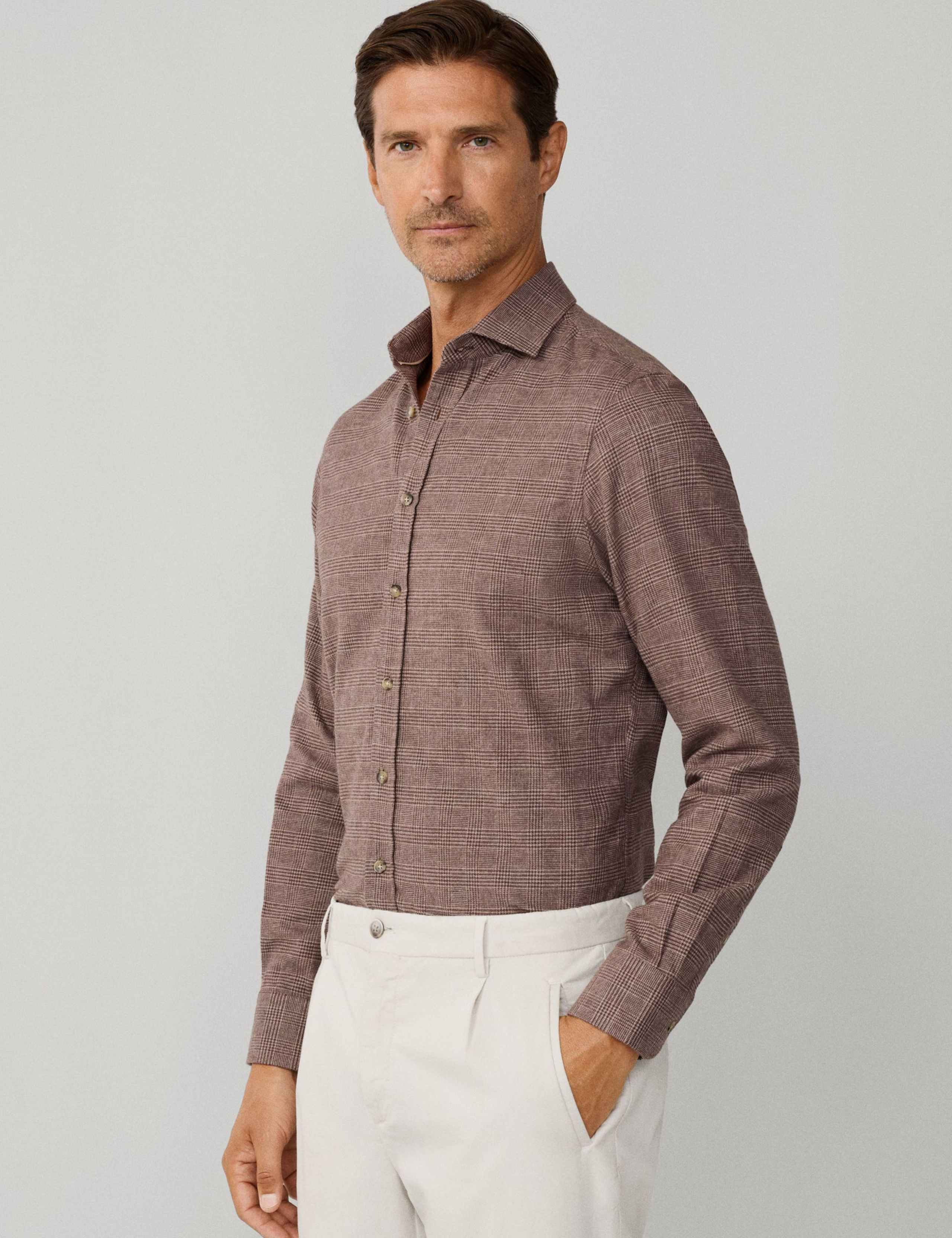 Brushed Cotton Checked Flannel Shirt 6 of 8