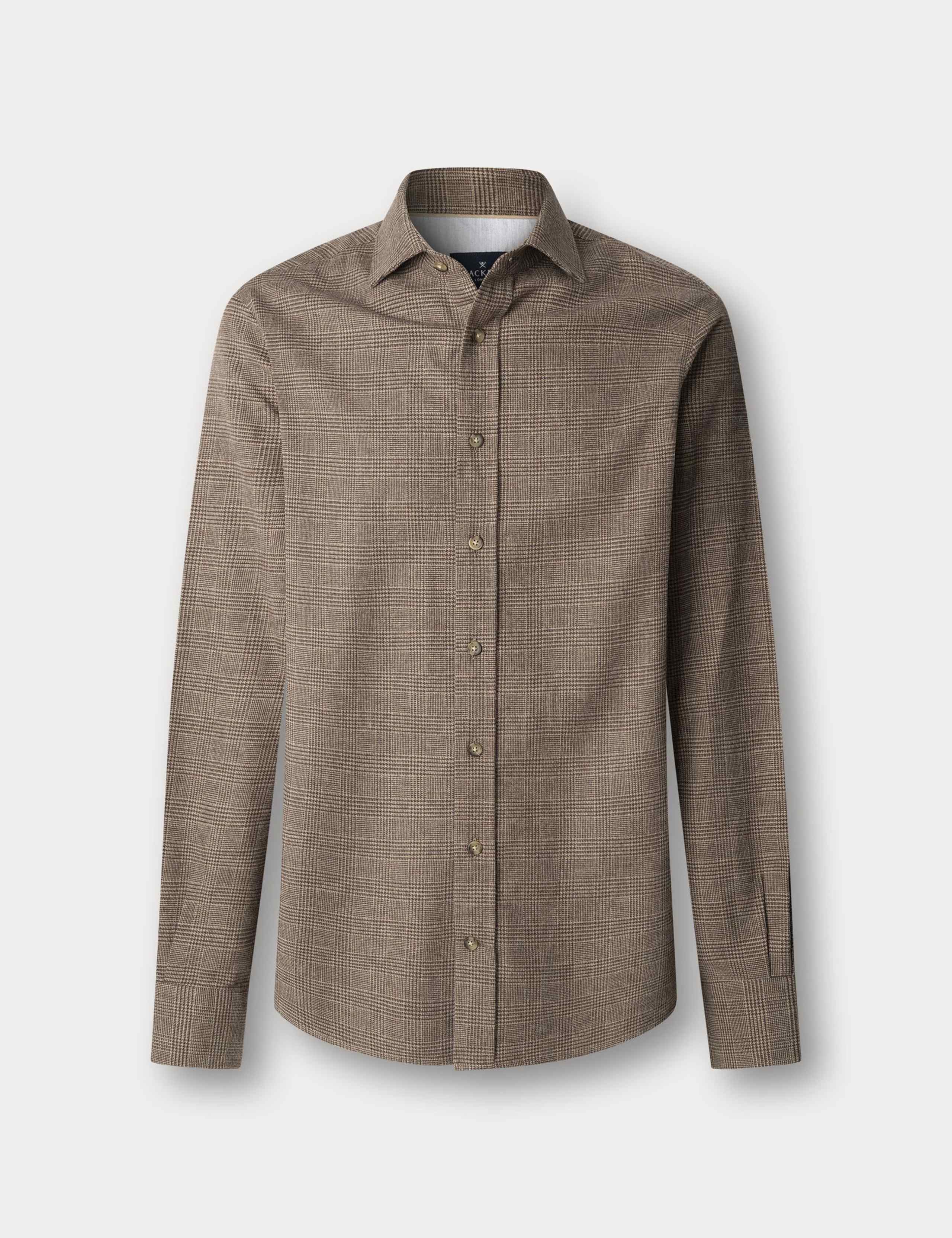 Brushed Cotton Checked Flannel Shirt 2 of 8