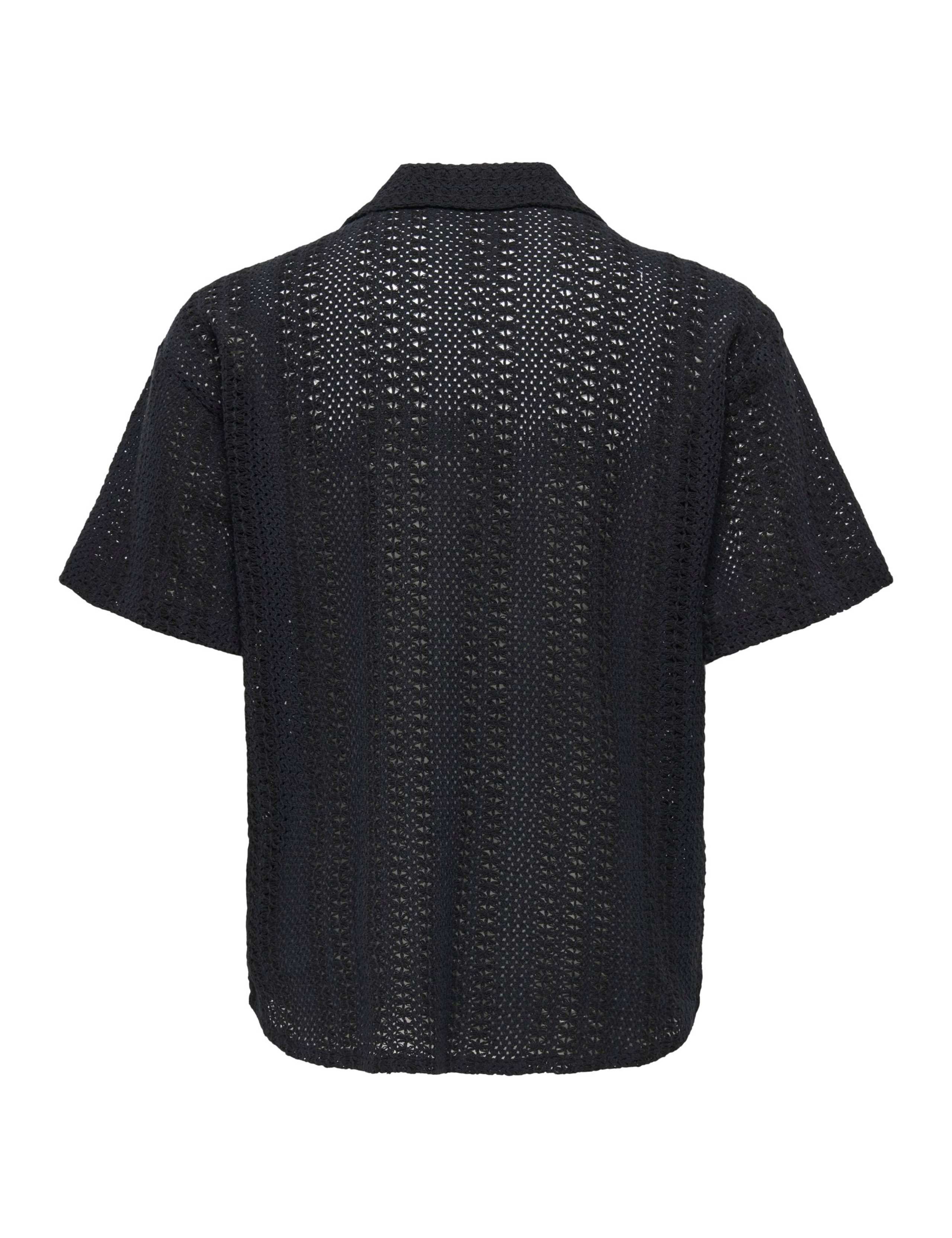 Cotton Rich Knitted Short Sleeve Shirt 2 of 2
