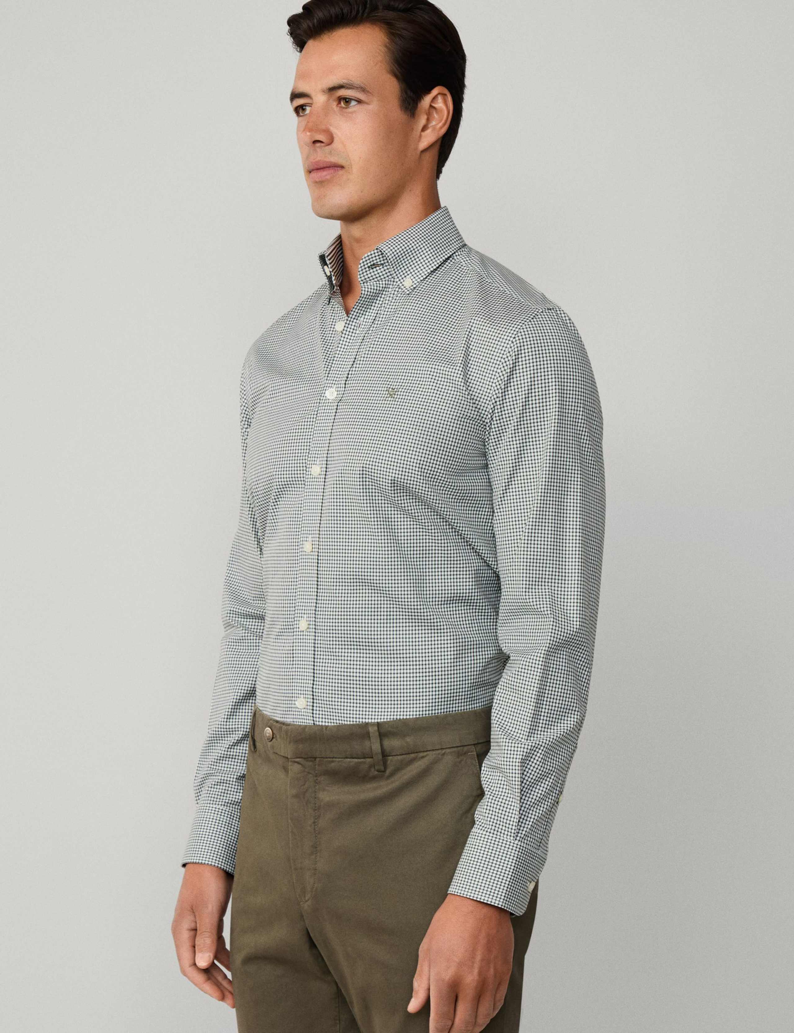 Pure Cotton Gingham Oxford Shirt 5 of 9