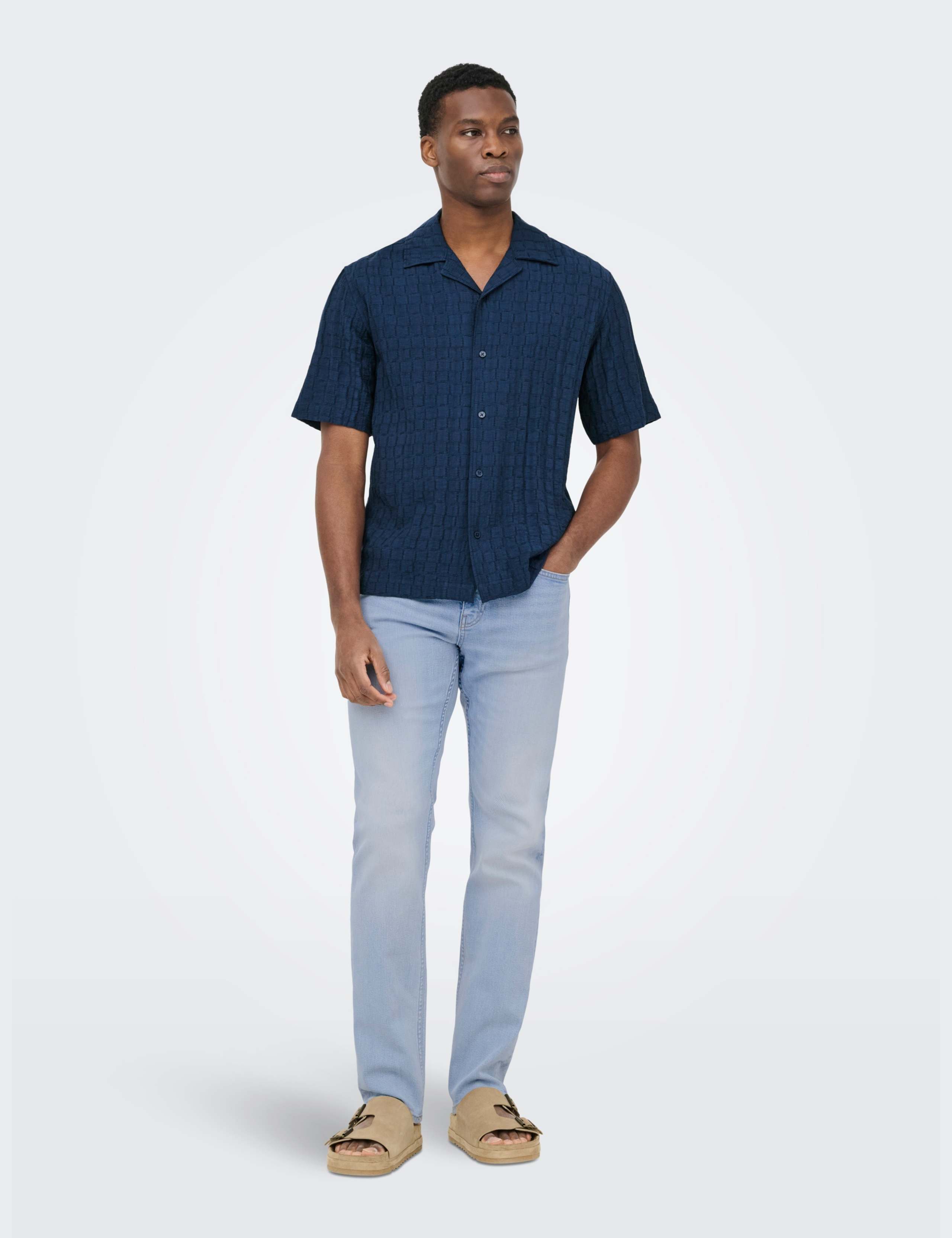 Regular Fit Cuban Collar Short Sleeve Shirt 4 of 5