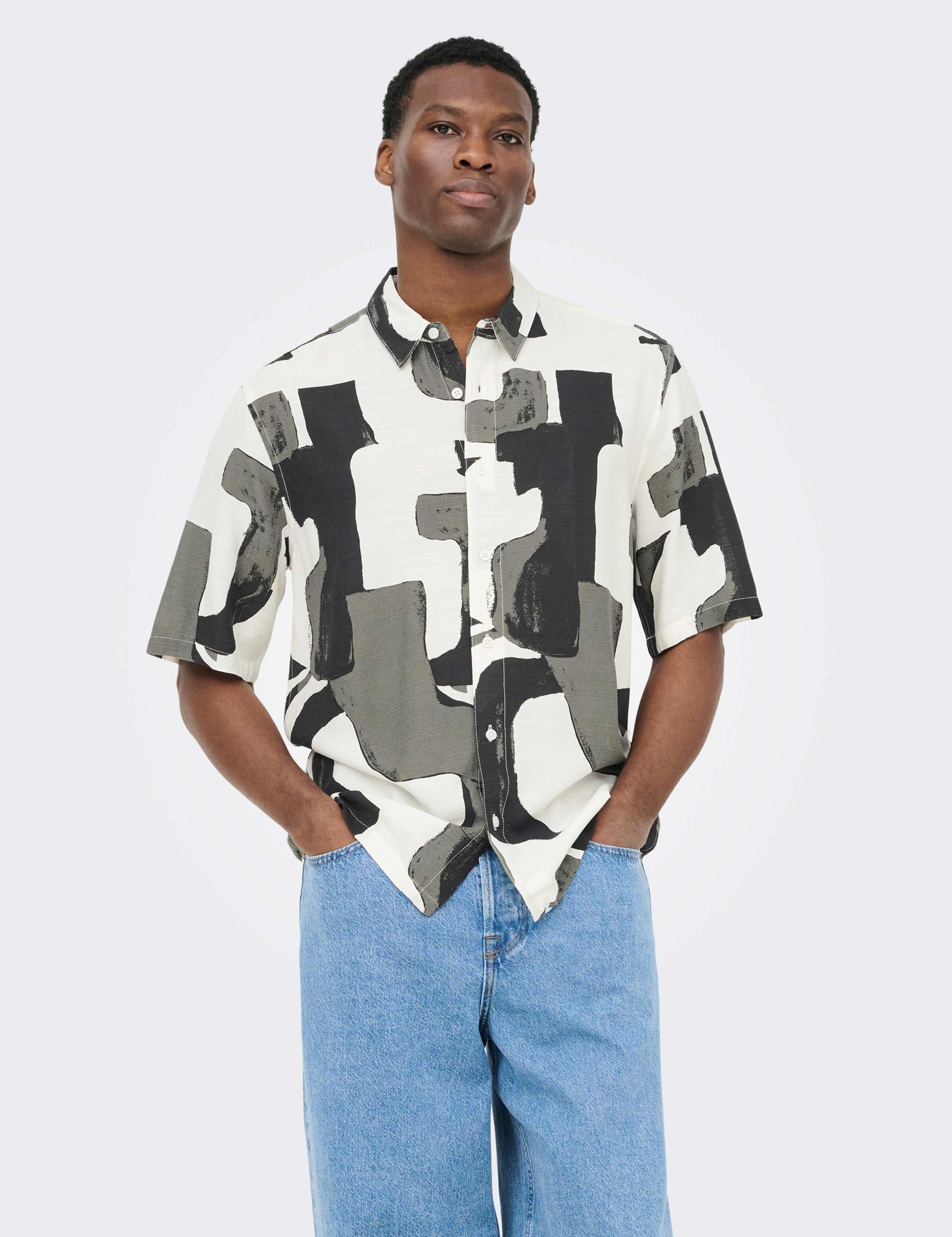 Regular Fit Abstract Print Short Sleeve Shirt 2 of 5