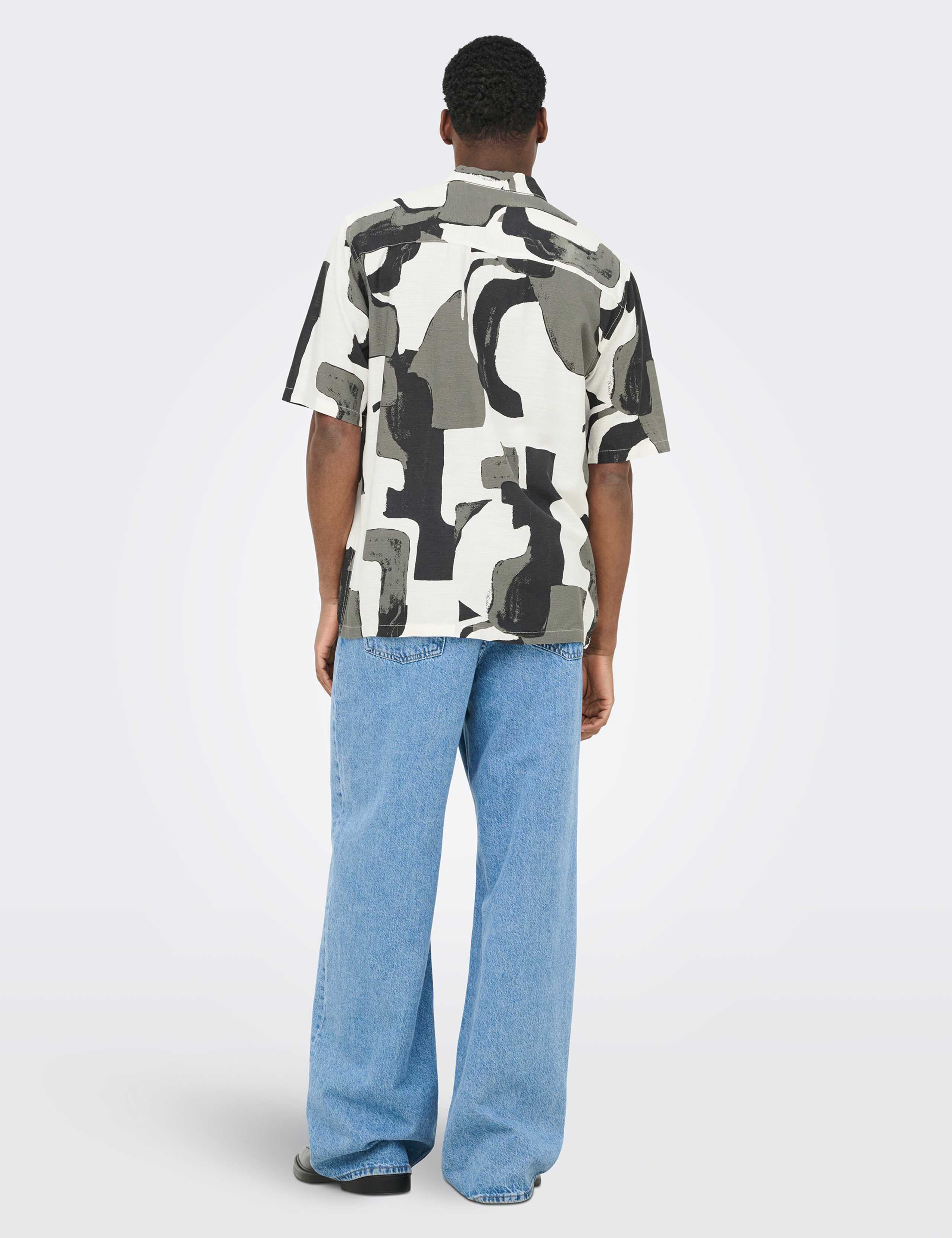 Regular Fit Abstract Print Short Sleeve Shirt 5 of 5