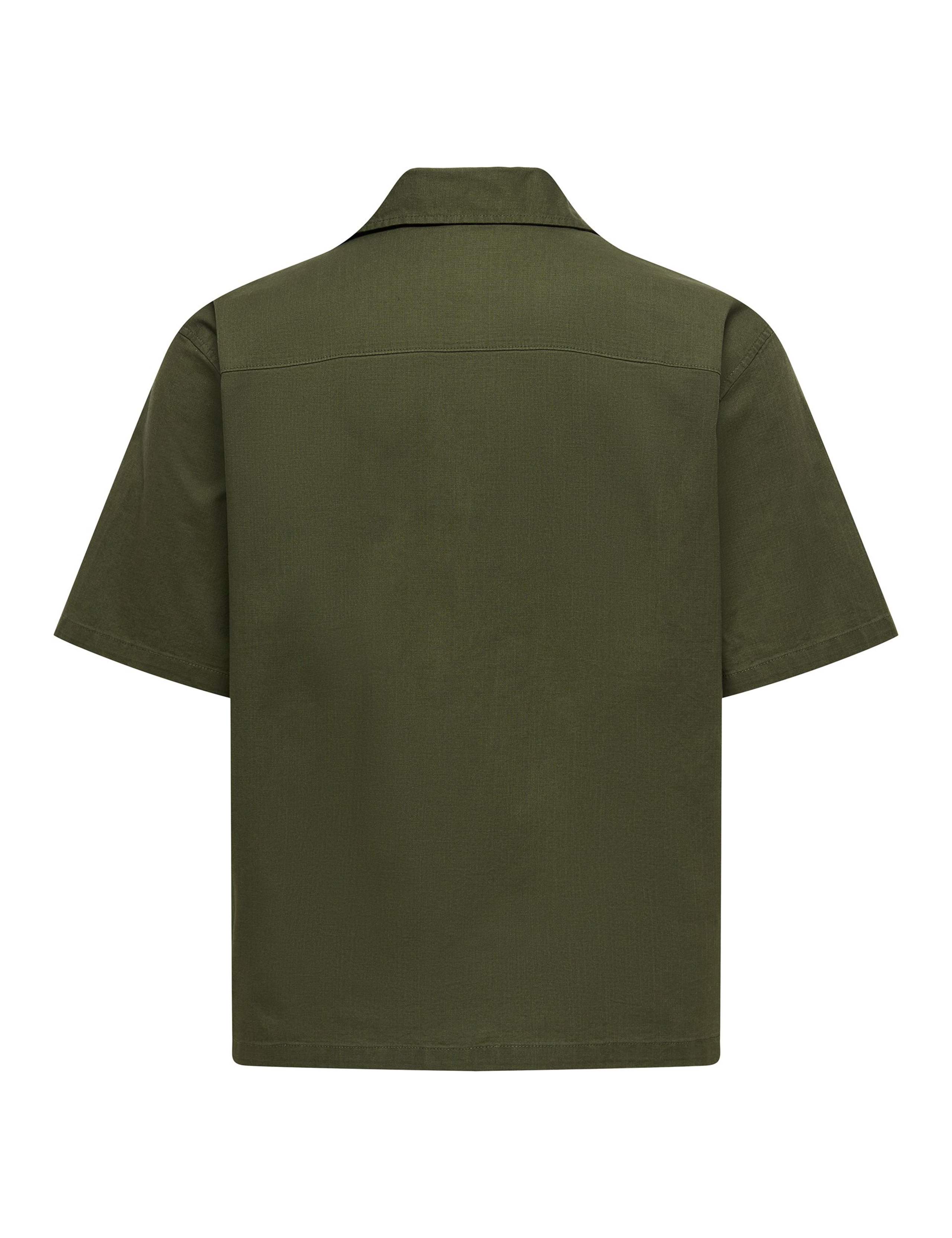 Regular Fit Cotton Rich Short Sleeve Shirt 2 of 2