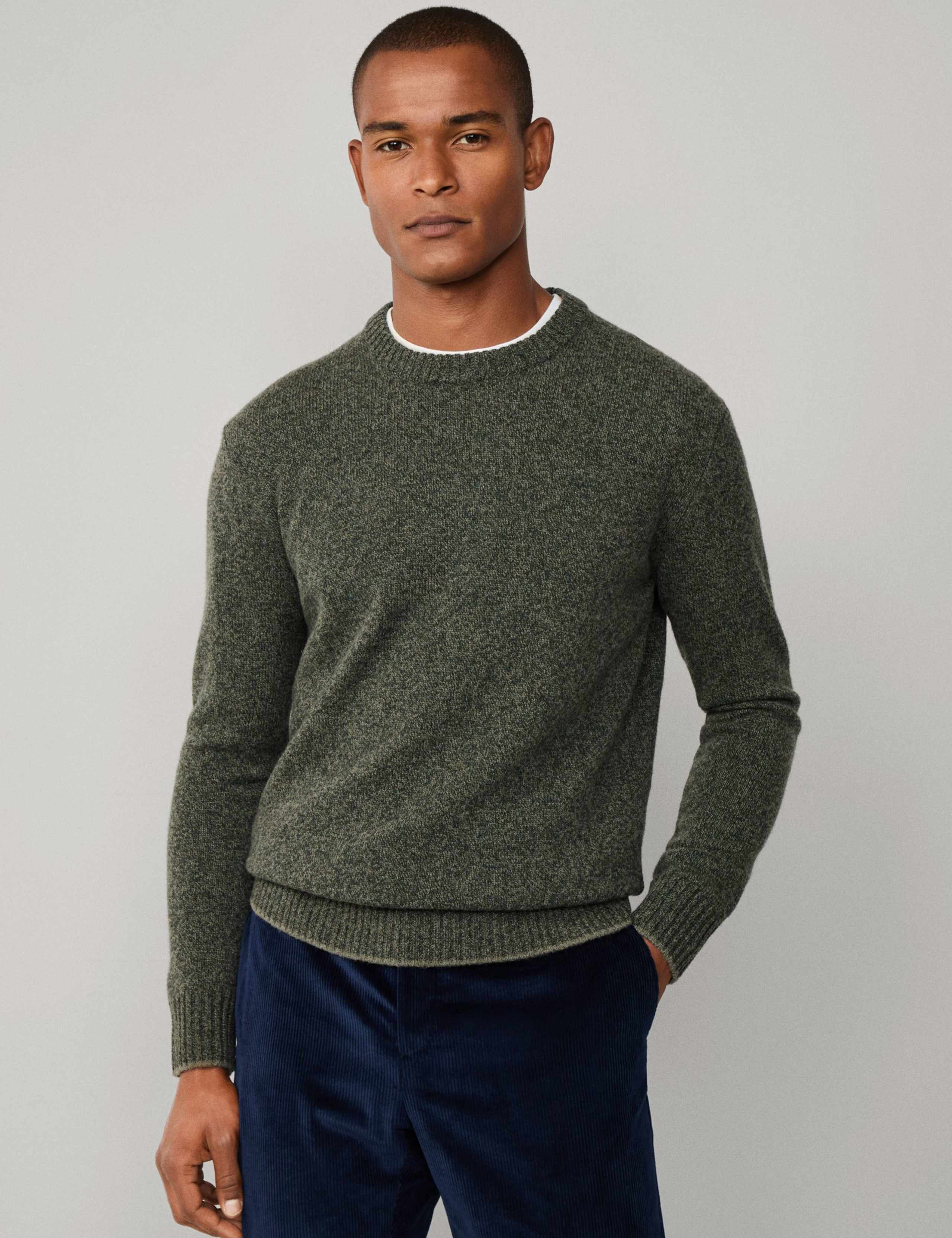 Pure Merino Wool Crew Neck Jumper 5 of 10