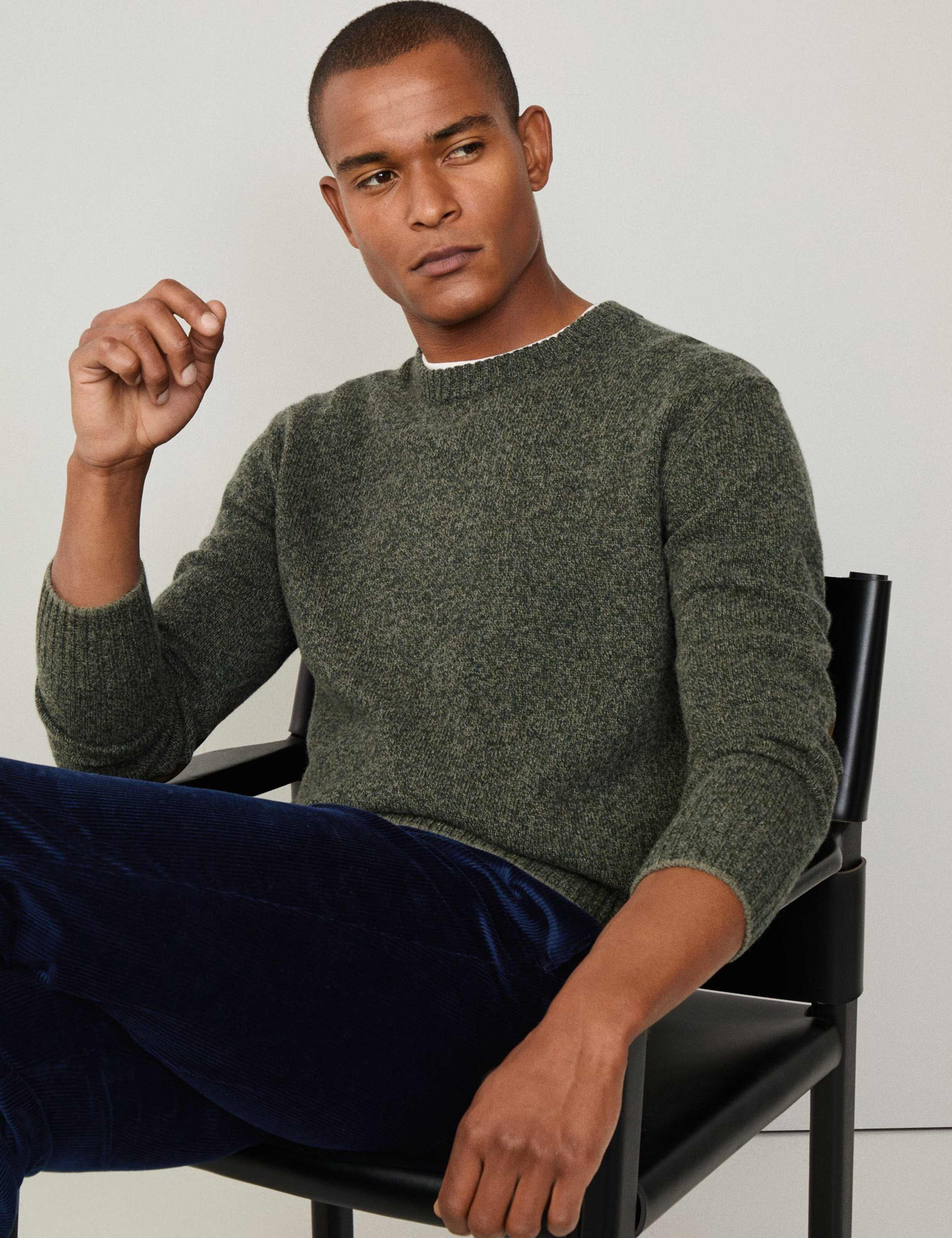 Pure Merino Wool Crew Neck Jumper 6 of 10