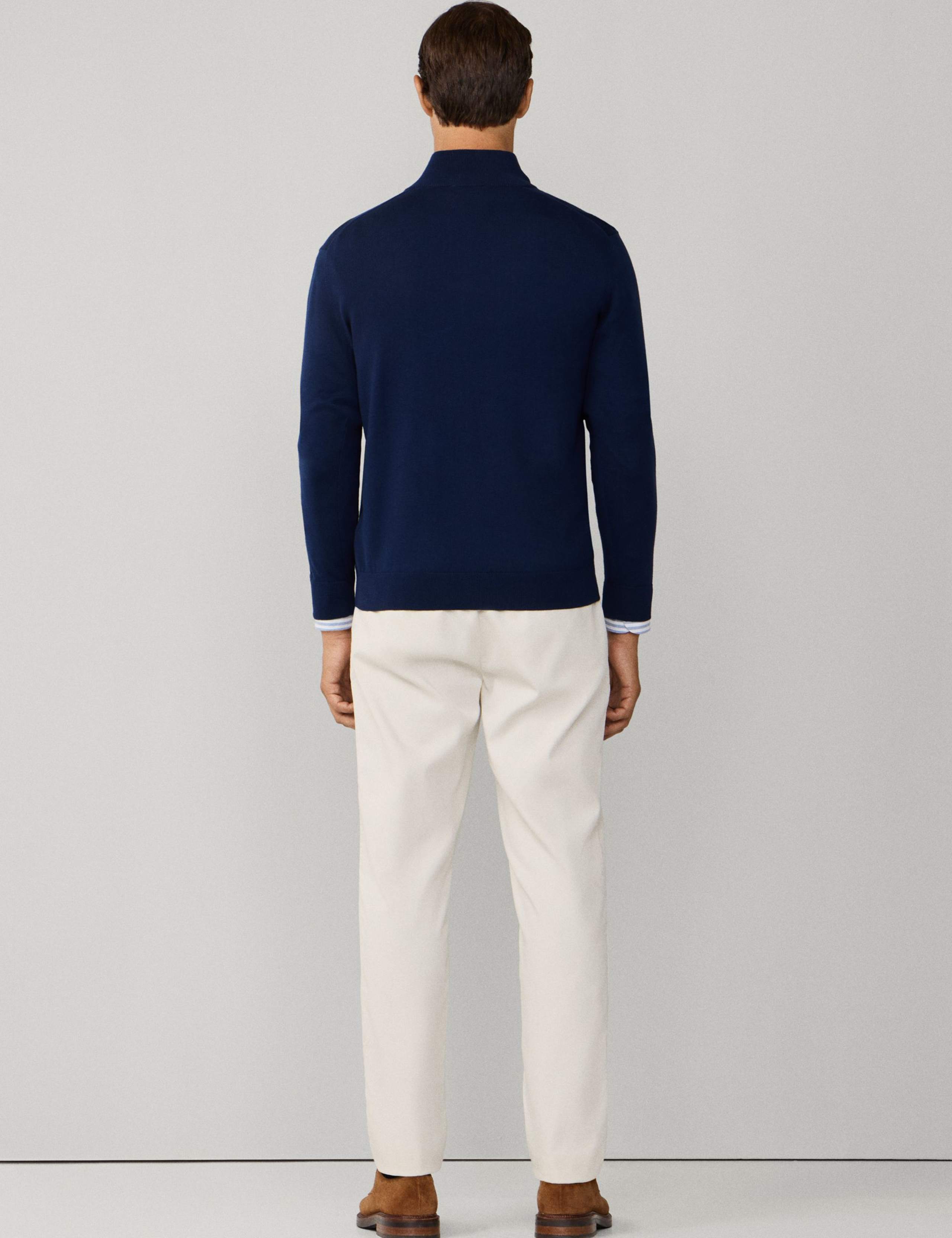 Pure Cotton Half Zip Jumper 4 of 9