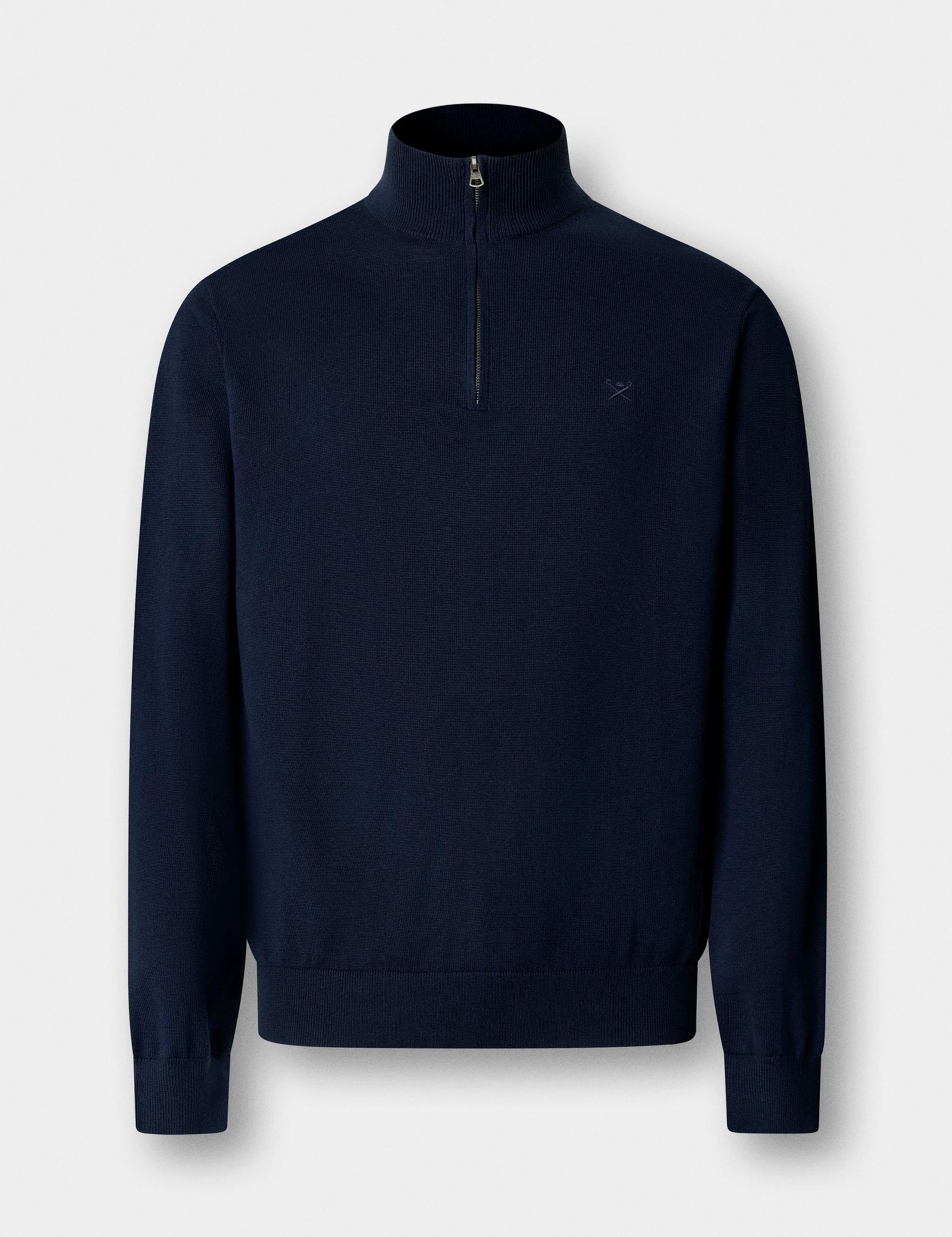 Pure Cotton Half Zip Jumper 2 of 9
