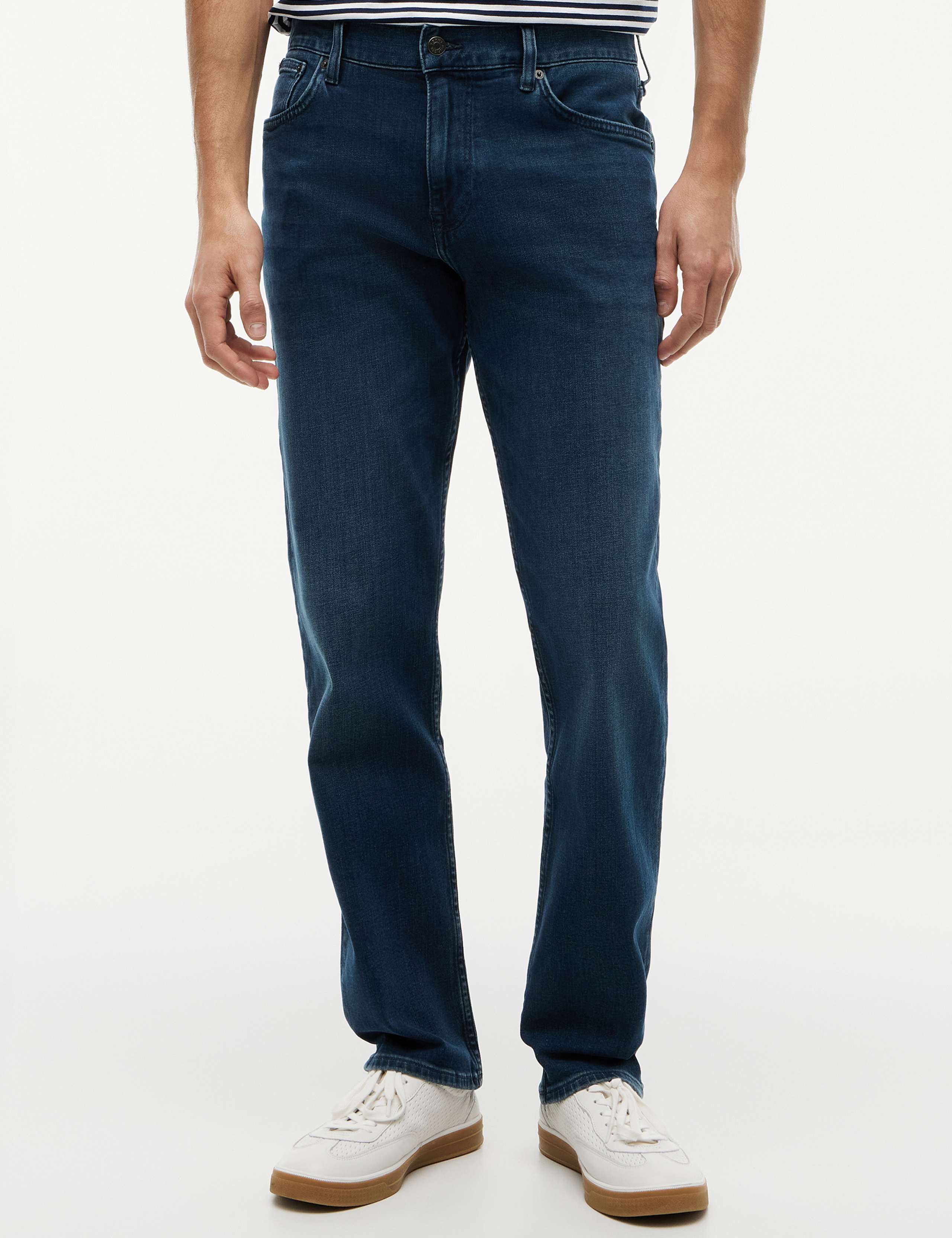 Straight Fit Cotton Rich Jeans 1 of 6