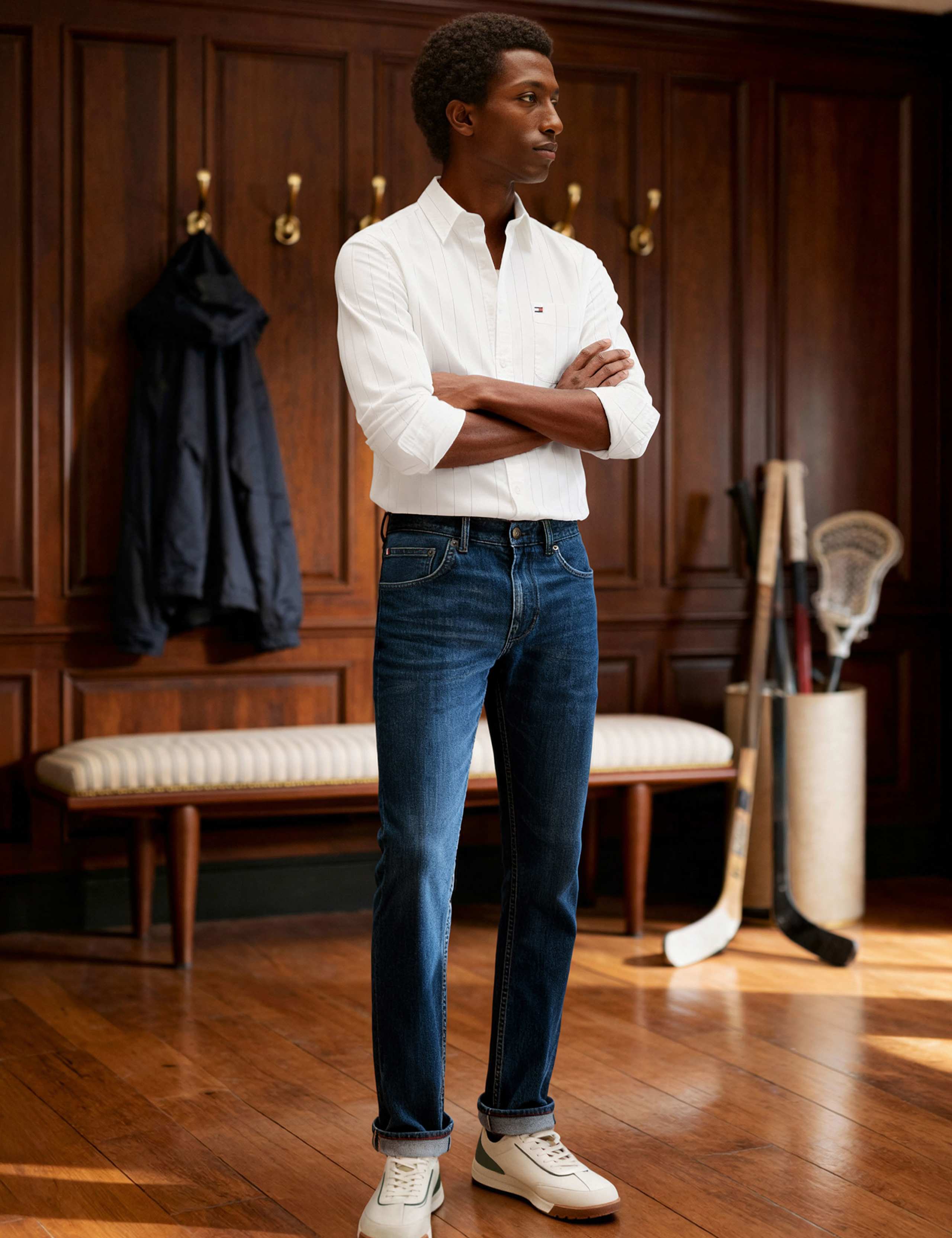 Denton Straight Fit 5 Pocket Jeans 6 of 6