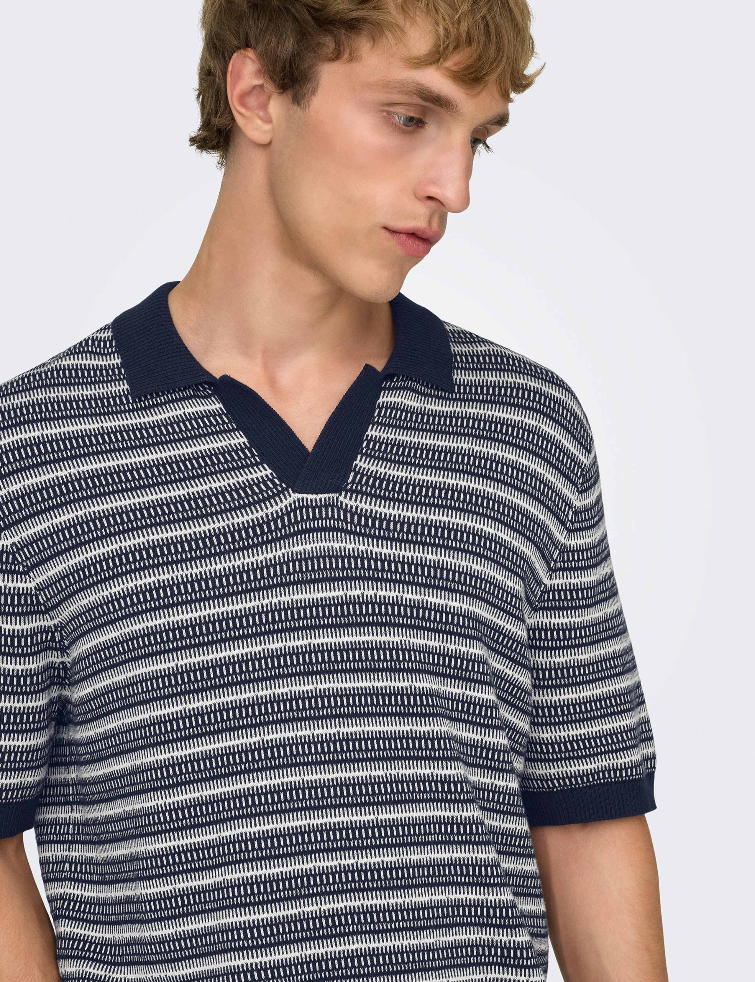 Pure Cotton Striped Polo Shirt 3 of 6