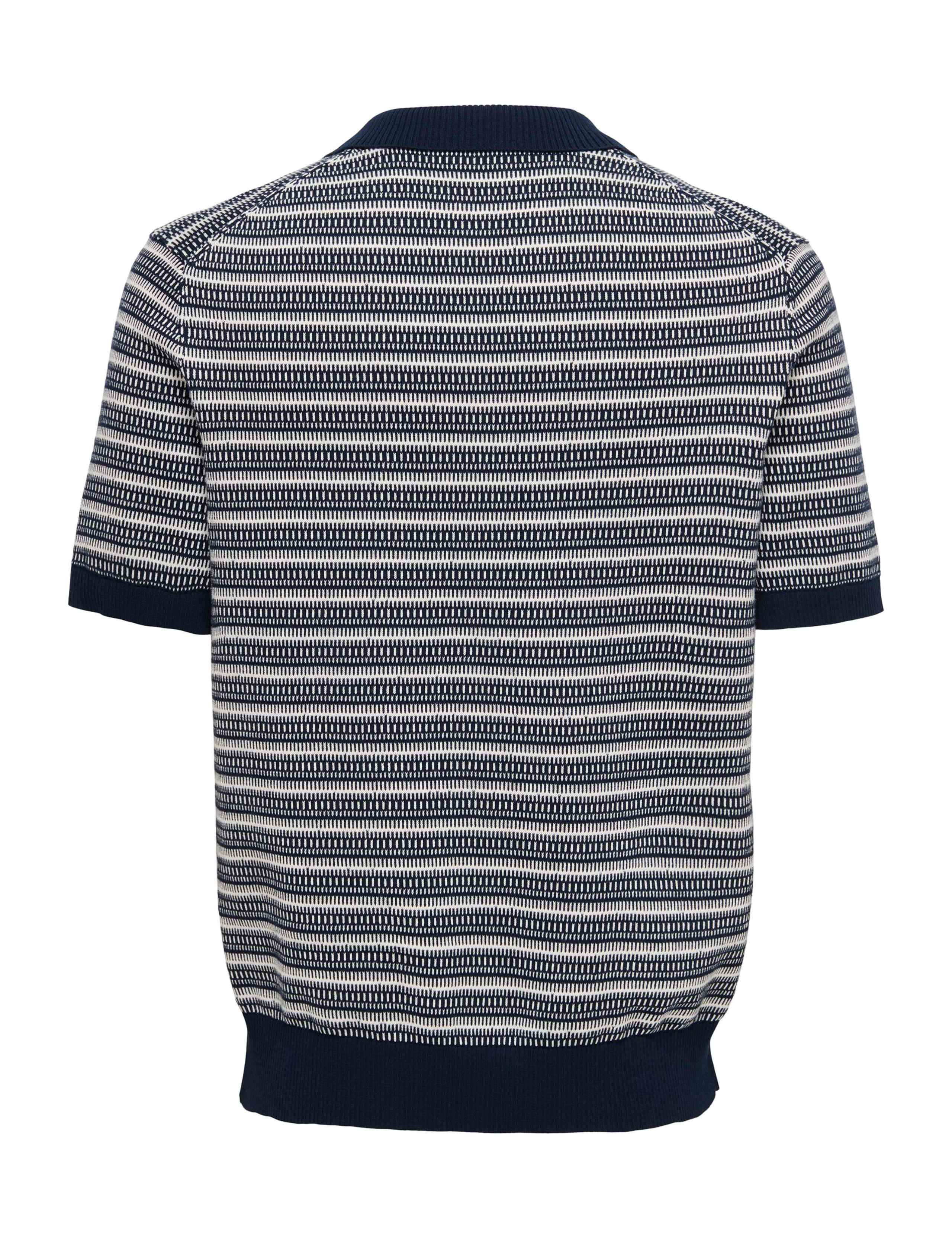 Pure Cotton Striped Polo Shirt 4 of 6