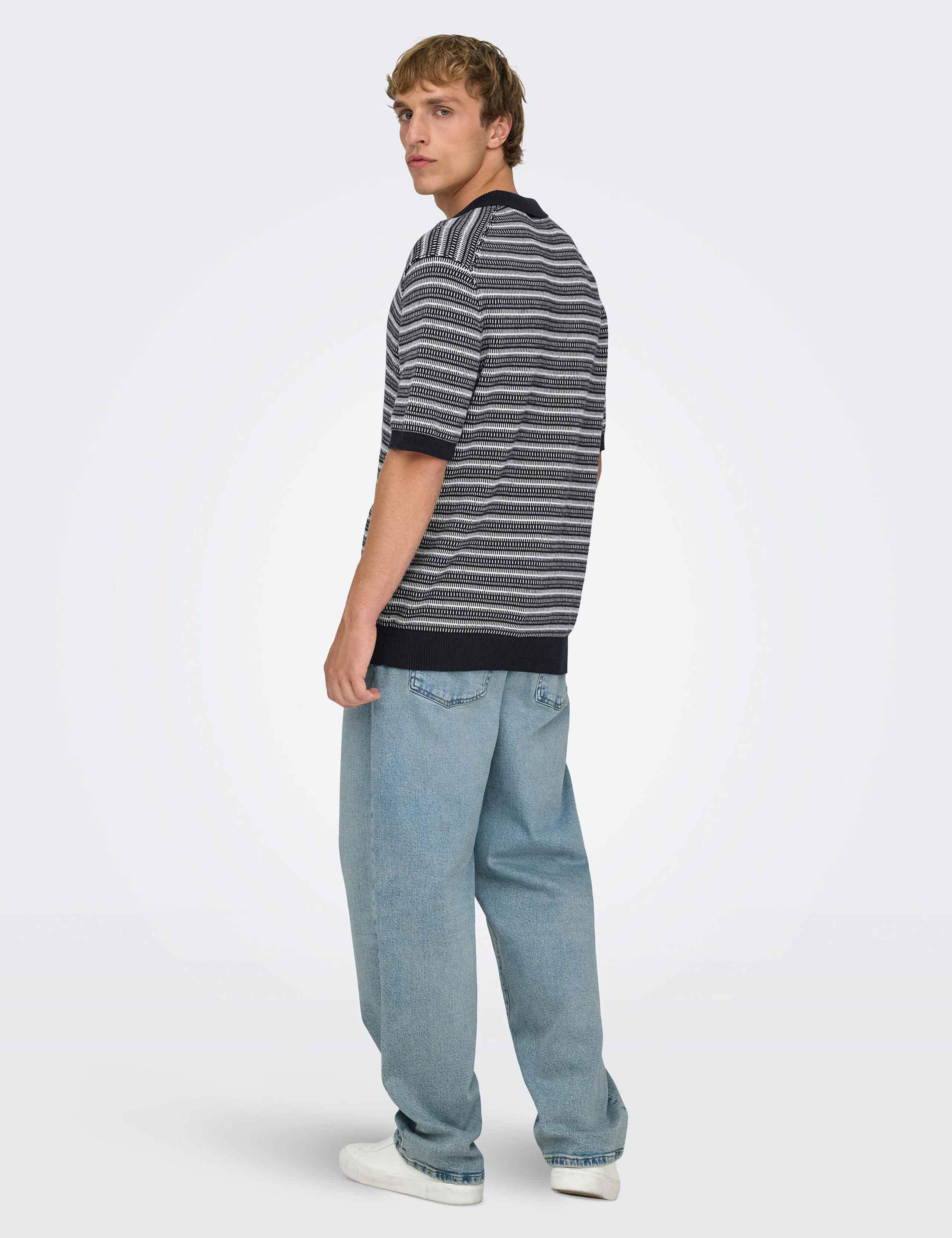 Pure Cotton Striped Polo Shirt 6 of 6