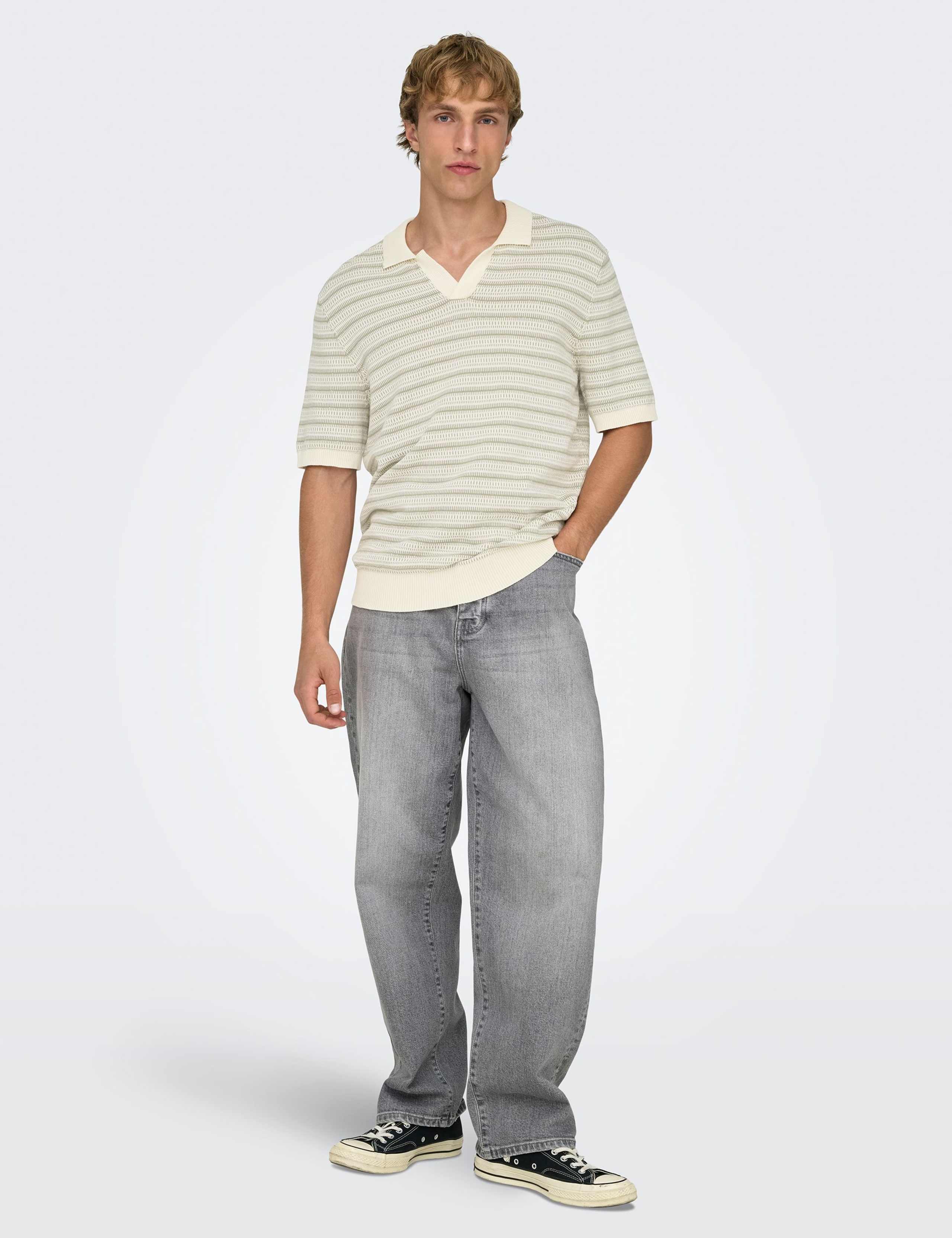 Pure Cotton Striped Polo Shirt 7 of 7