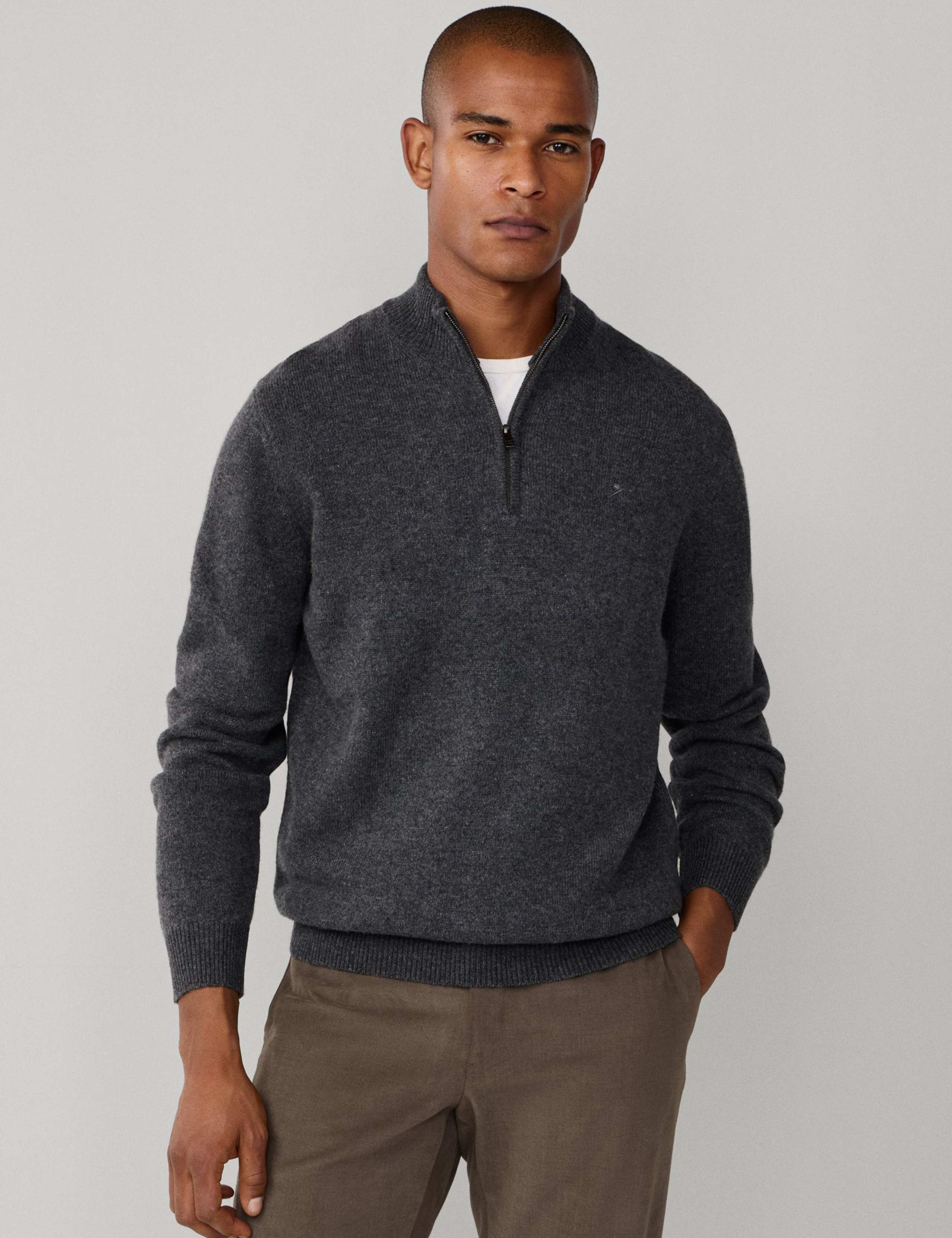 Pure Lambswool Half Zip Jumper 10 of 10