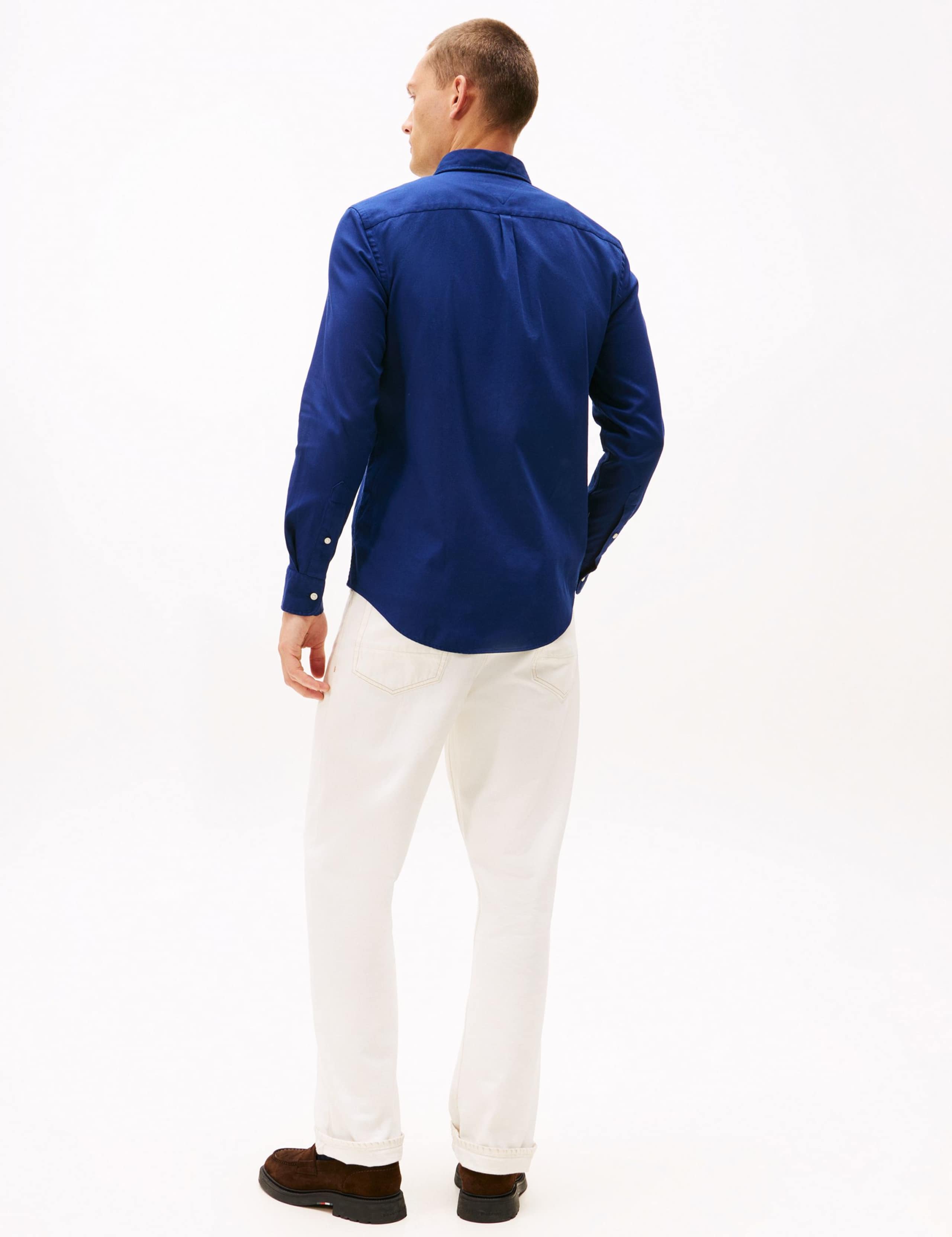 Slim Fit Easy Iron Cotton Rich Dobby Shirt 5 of 5