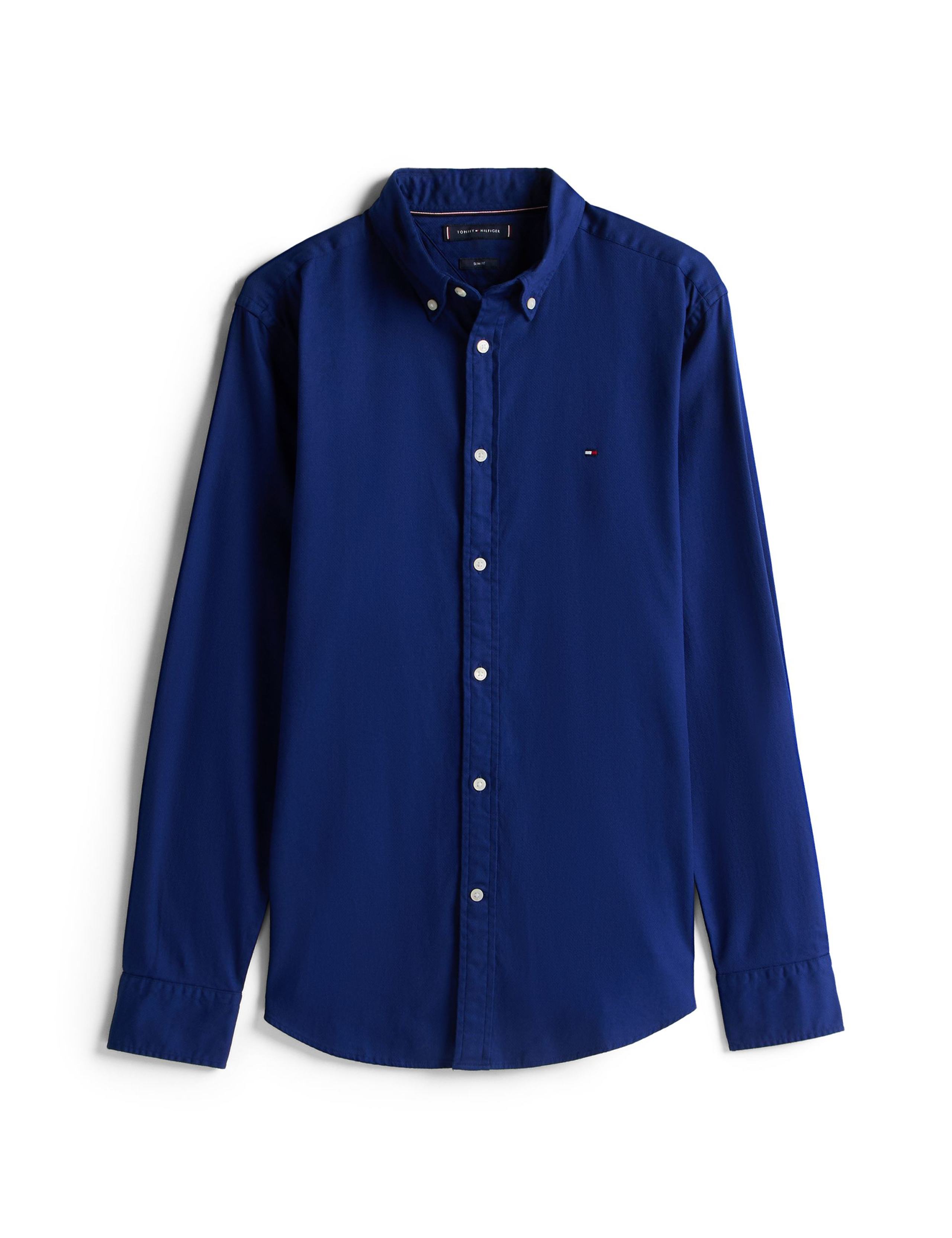 Slim Fit Easy Iron Cotton Rich Dobby Shirt 2 of 5