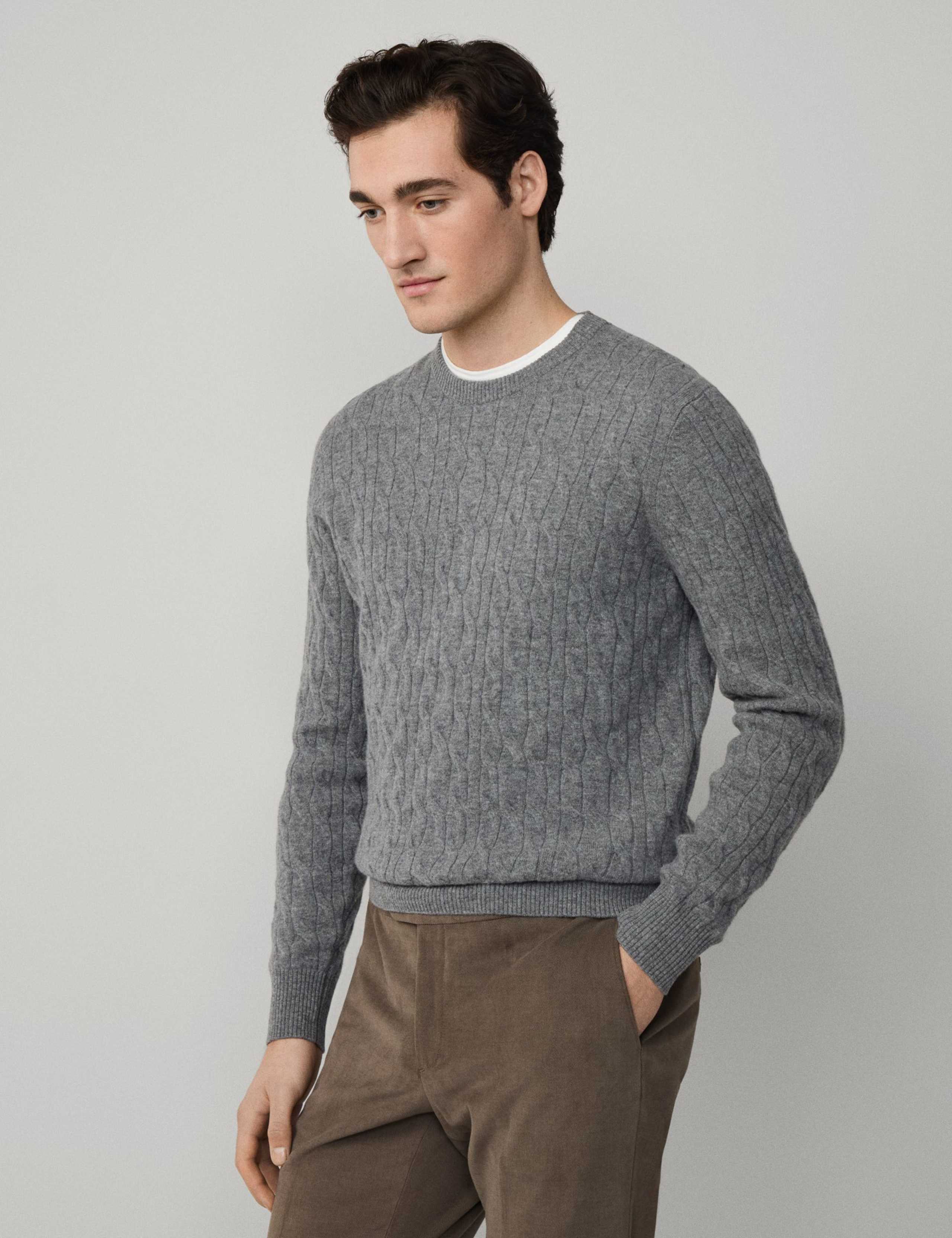 Pure Lambswool Cable Jumper 3 of 9