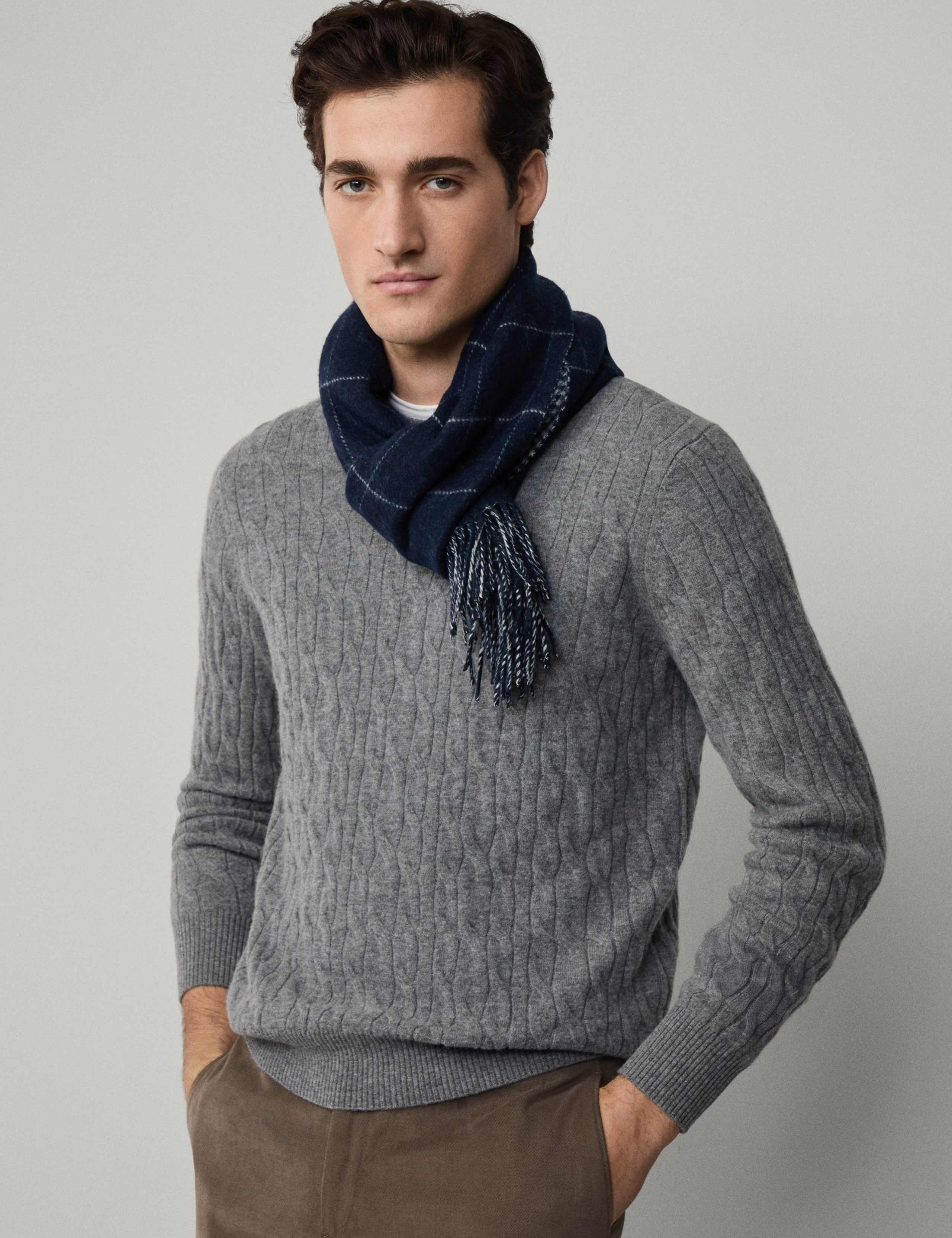 Pure Lambswool Cable Jumper 9 of 9