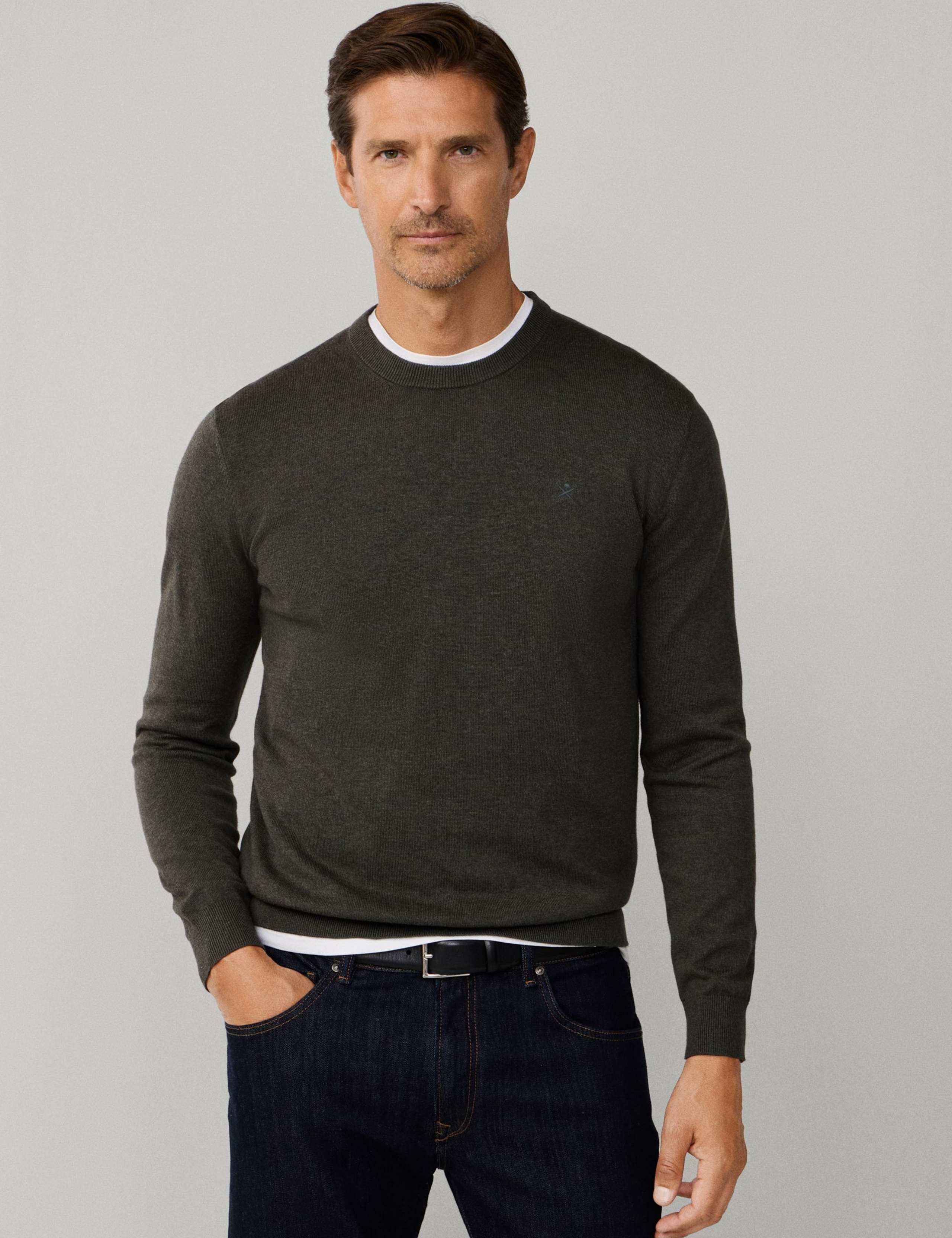 Pure Cotton Crew Neck Sweatshirt 5 of 9