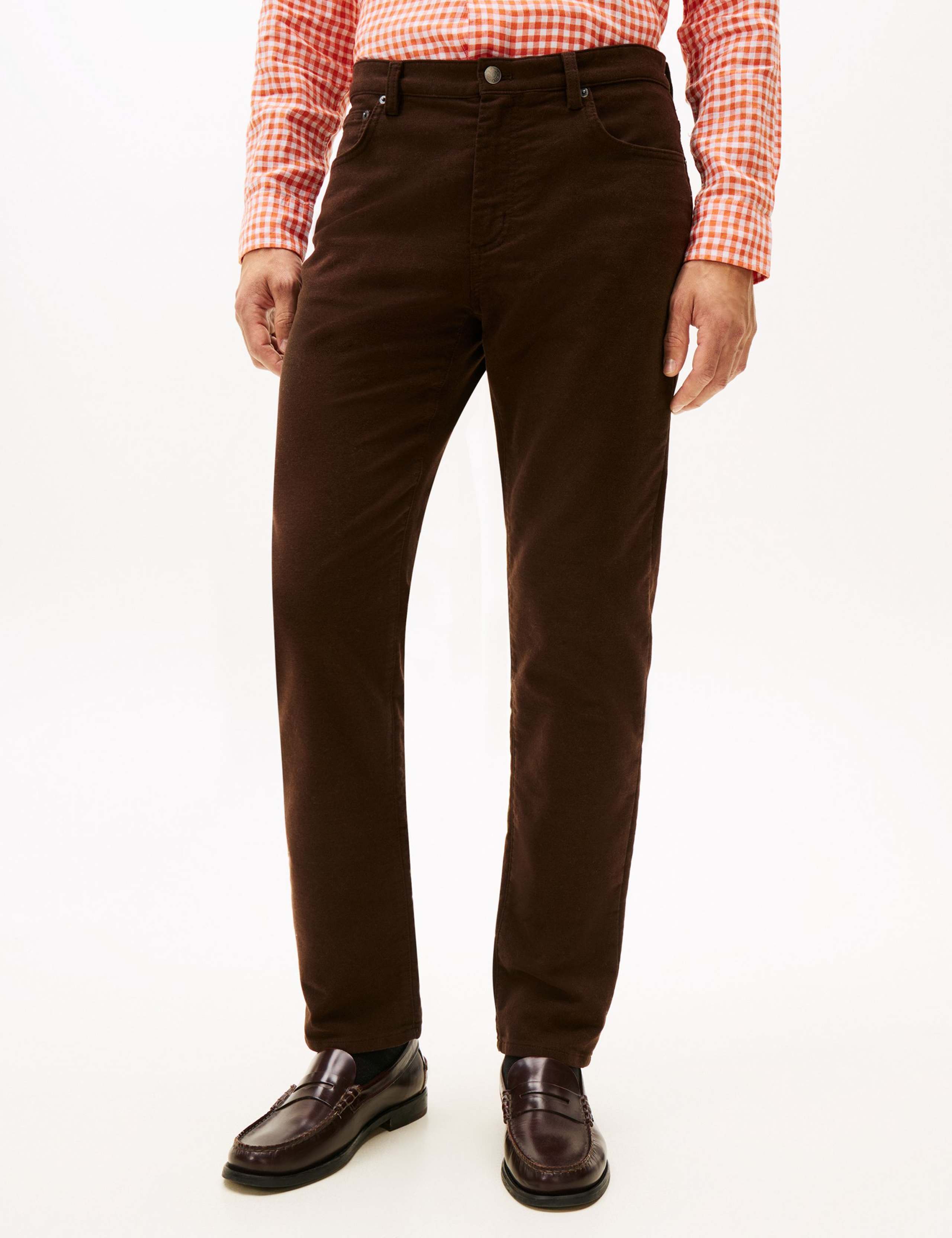 Denton Regular Fit Moleskin 5 Pocket Chinos 1 of 5