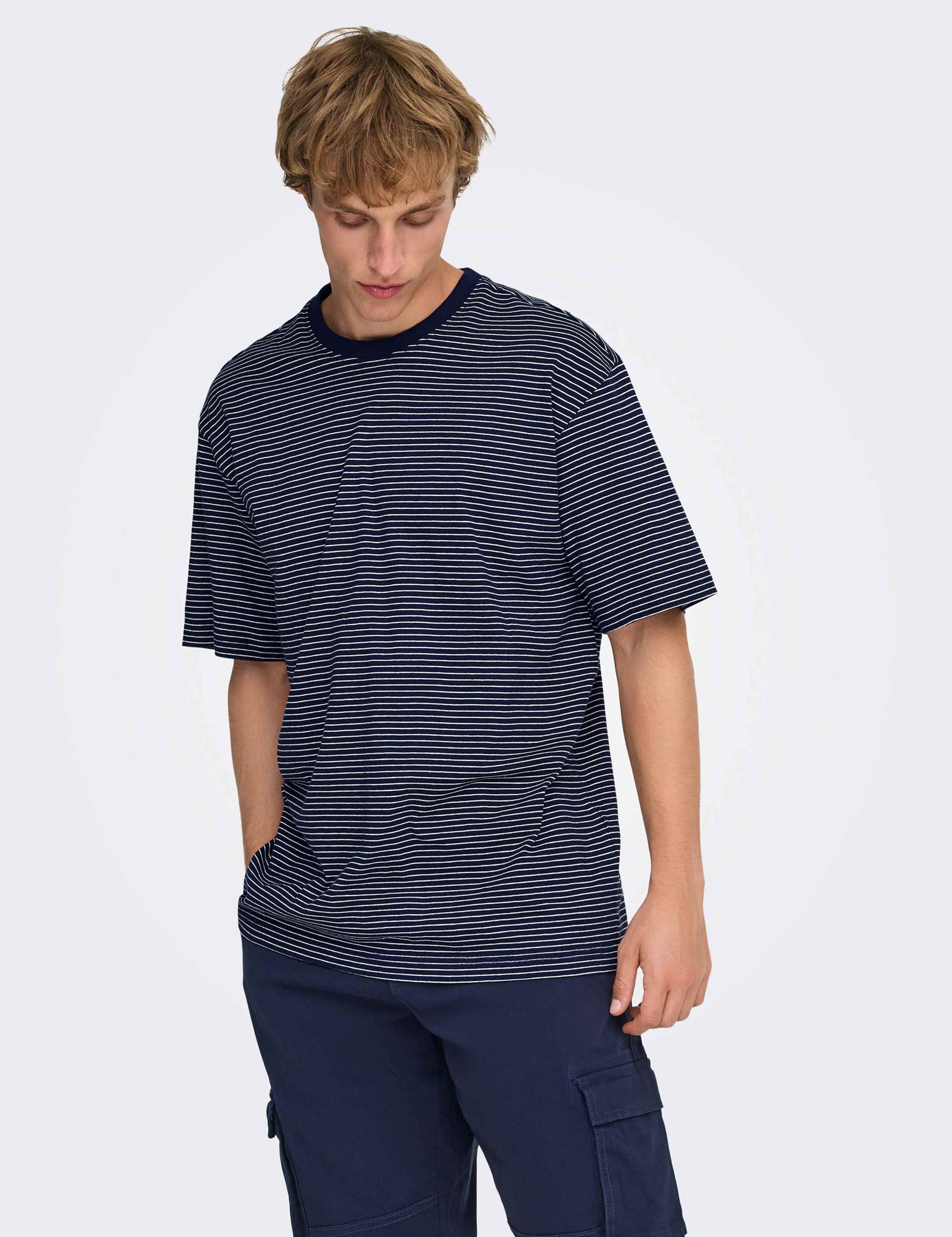 Pure Cotton Striped T-Shirt 5 of 7