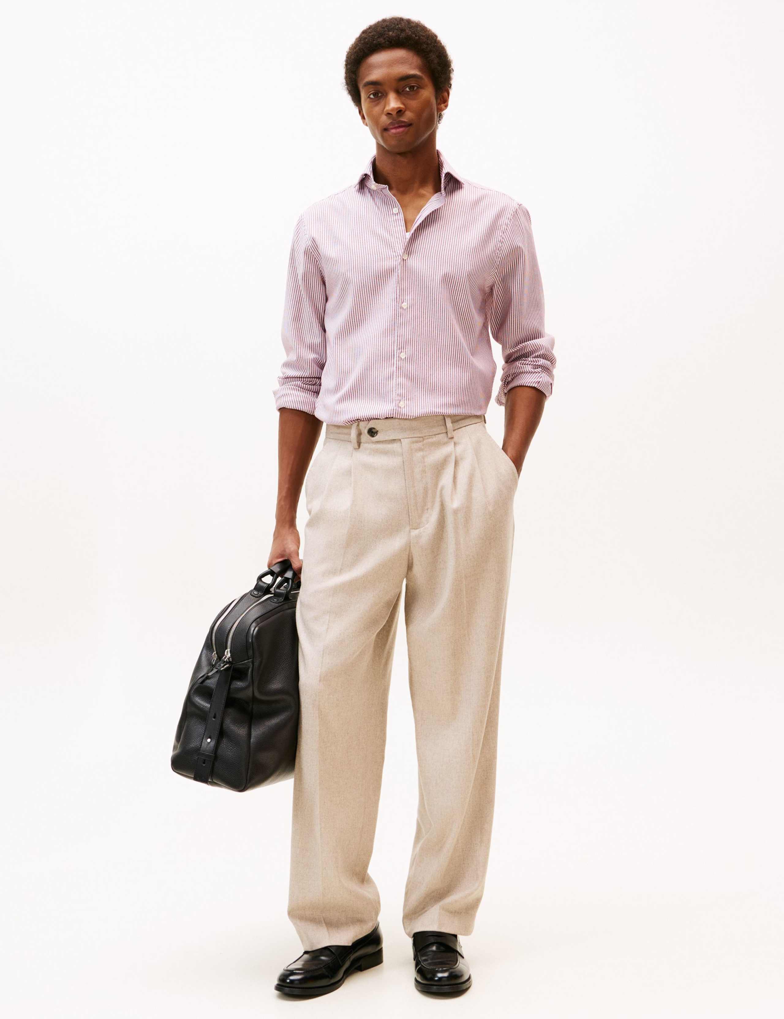 Regular Fit Pure Cotton Striped Oxford Shirt 3 of 5