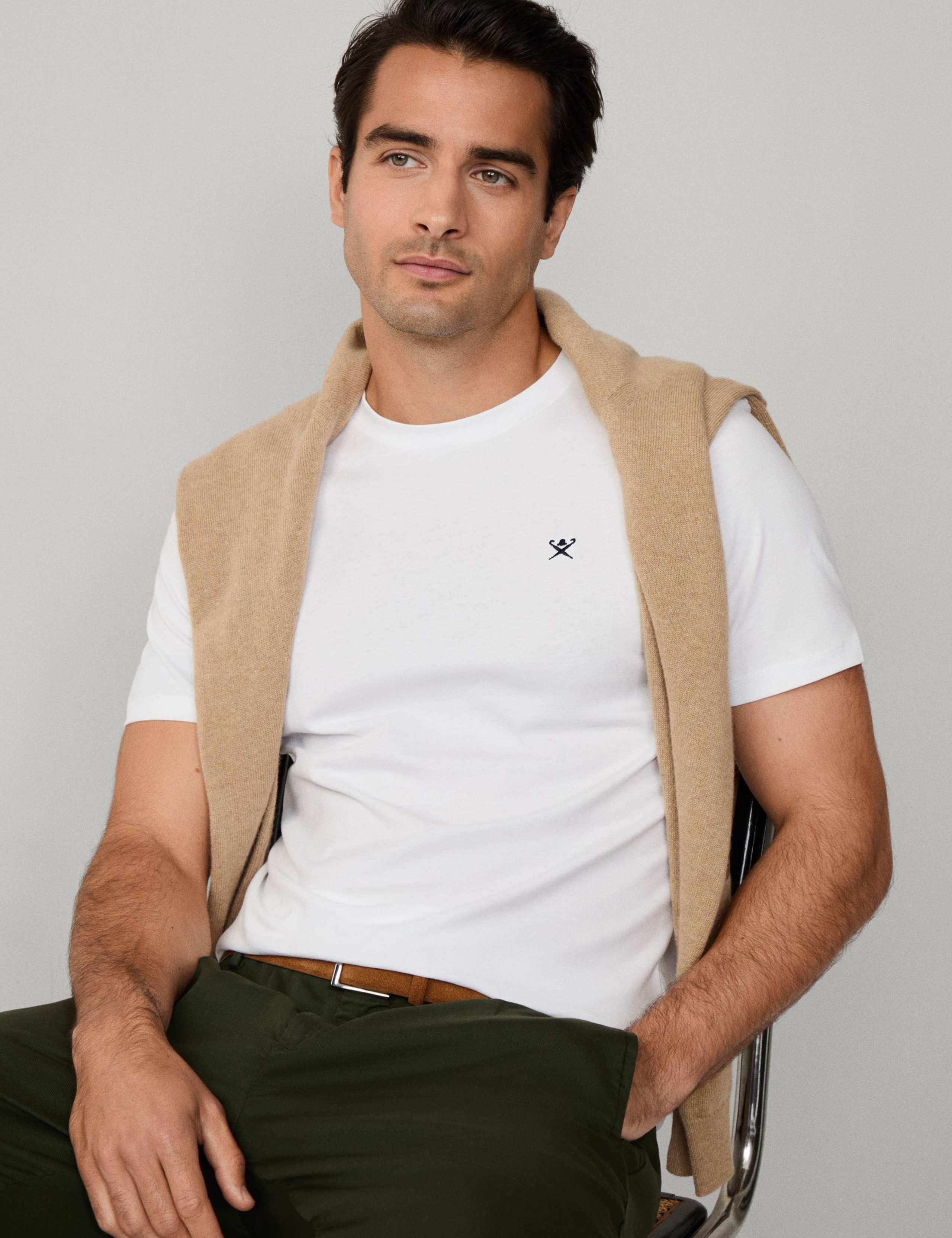 Pure Cotton Crew Neck T-Shirt 7 of 8