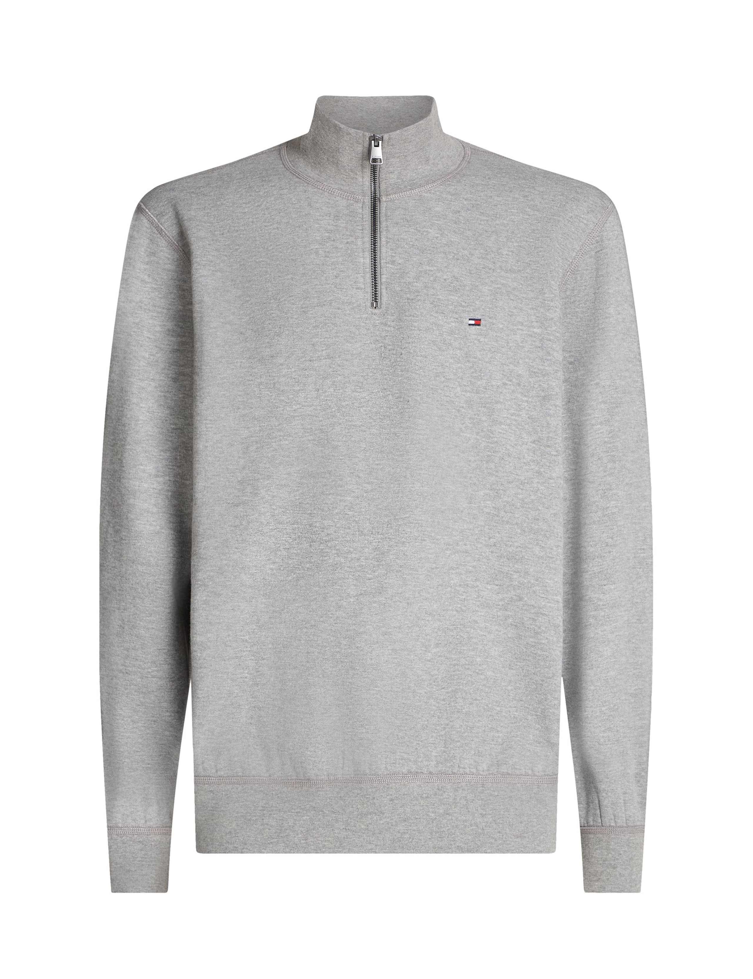 Essential Cotton Rich Half Zip Fleece Jumper 6 of 7