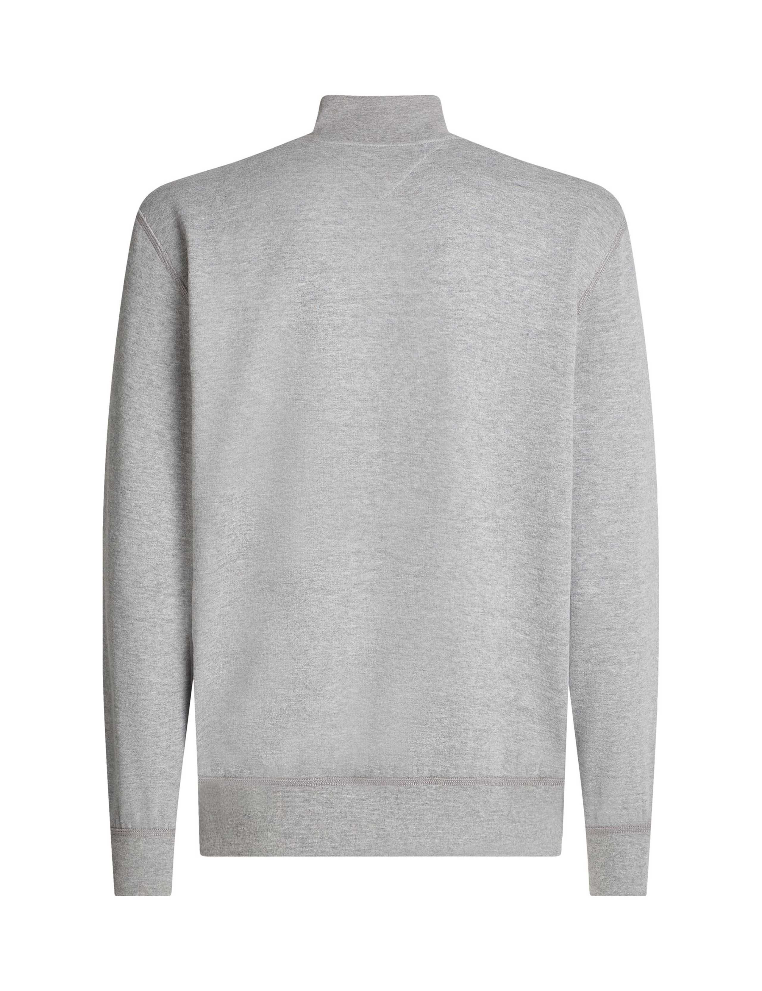 Essential Cotton Rich Half Zip Fleece Jumper 7 of 7