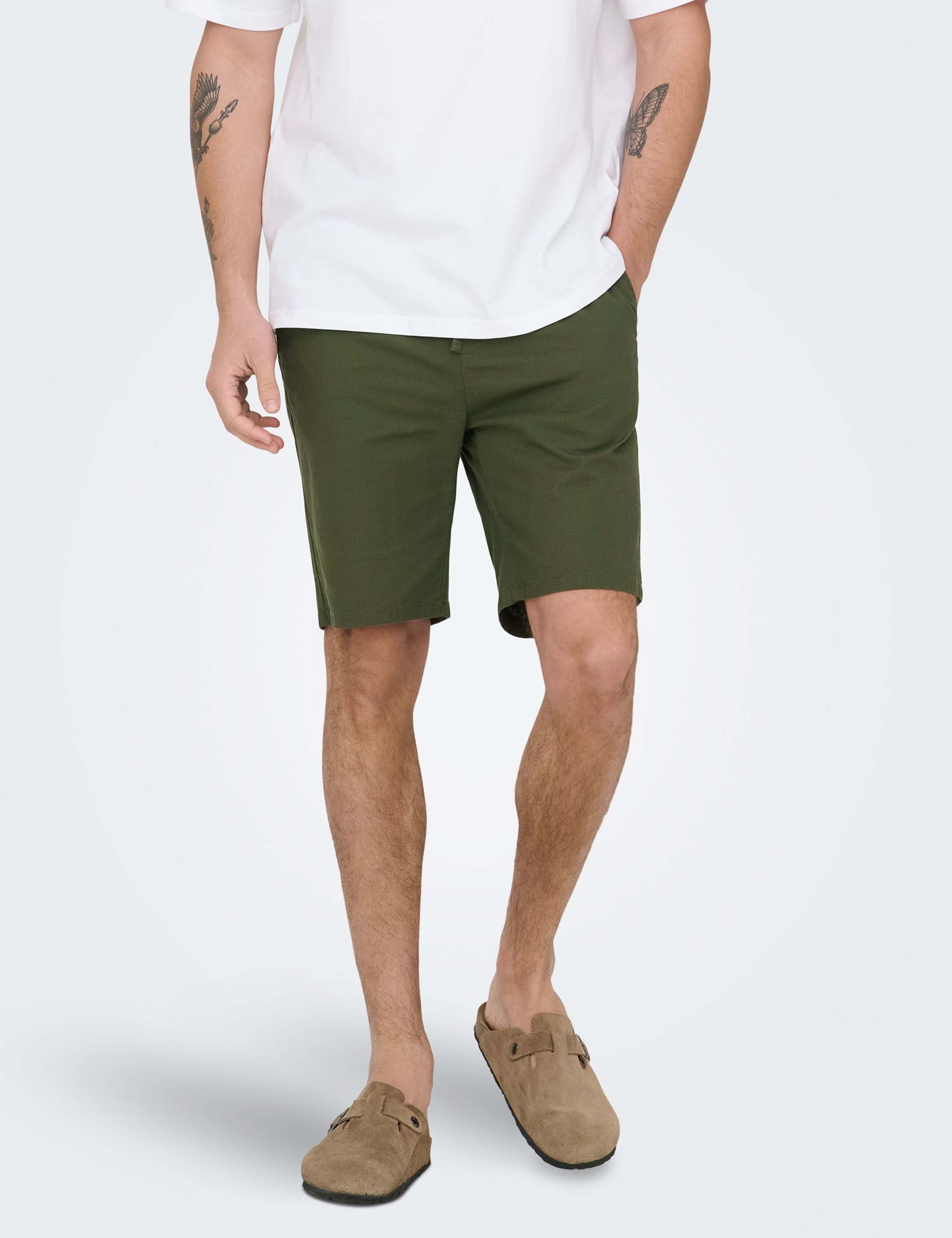 Slim Fit Cotton Rich Lightweight Shorts 1 of 7
