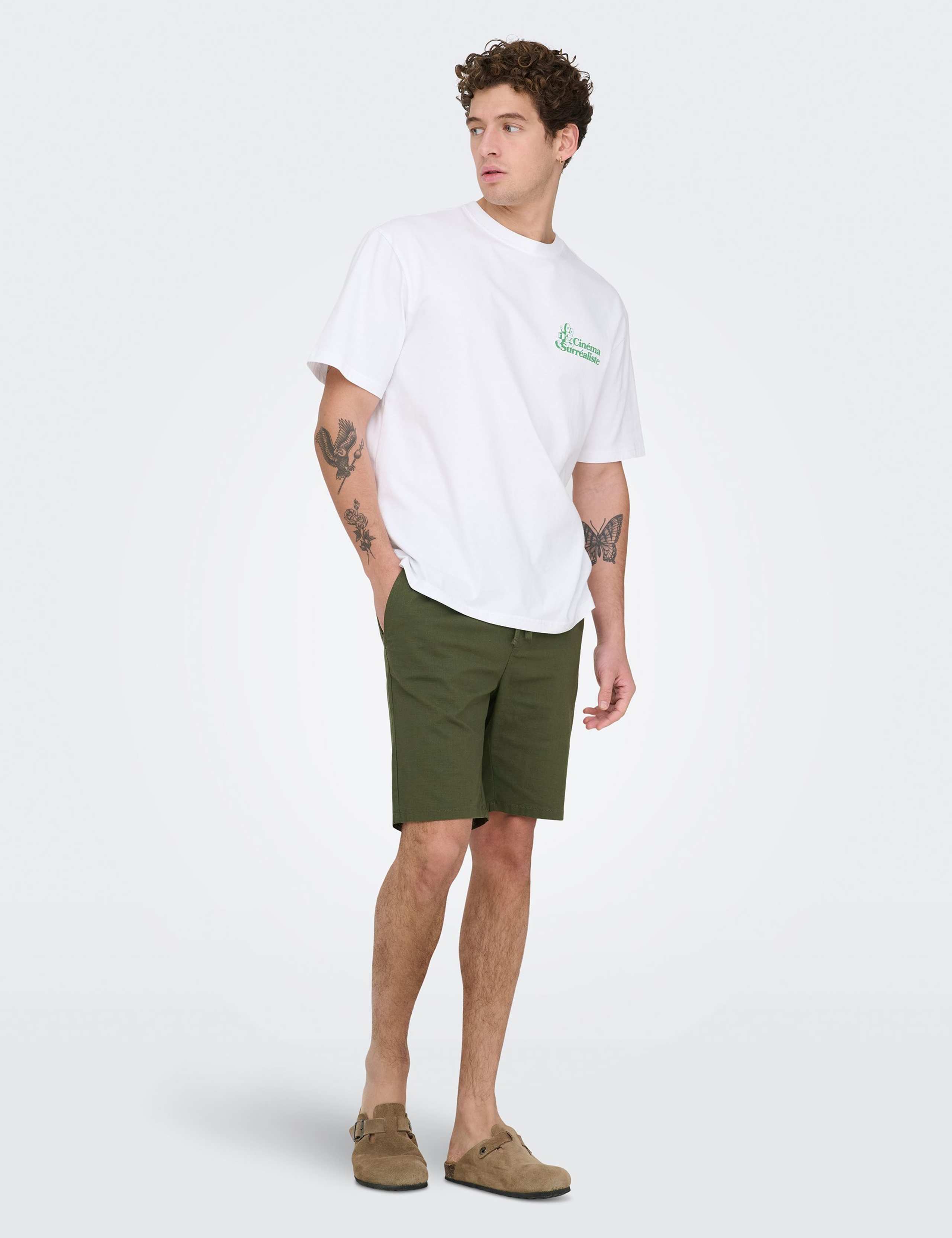 Onsreid Sim Fit Cotton Rich Lightweight Shorts 3 of 7