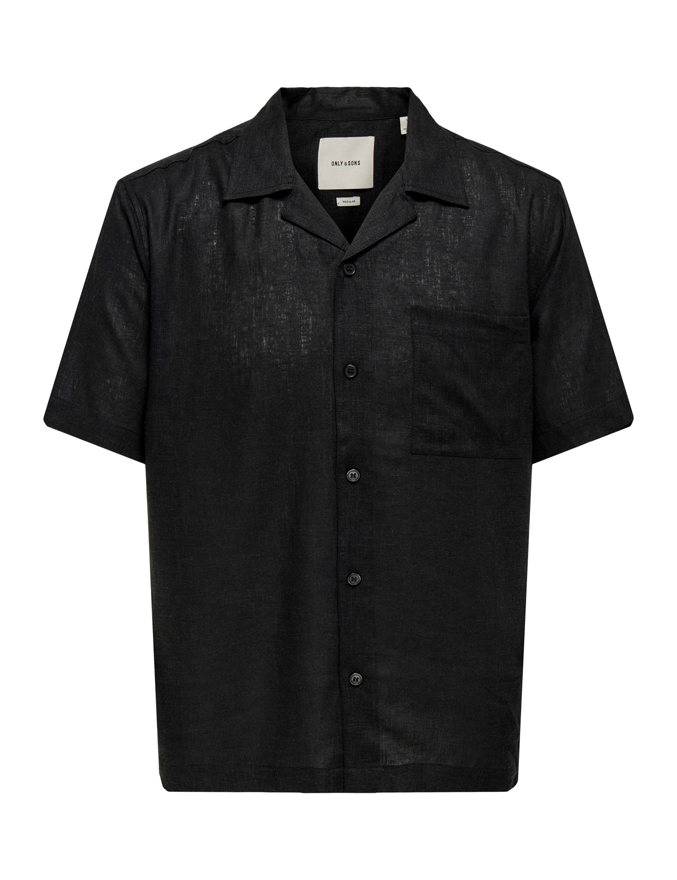 Relaxed Fit Linen Rich Short Sleeve Shirt 1 of 2