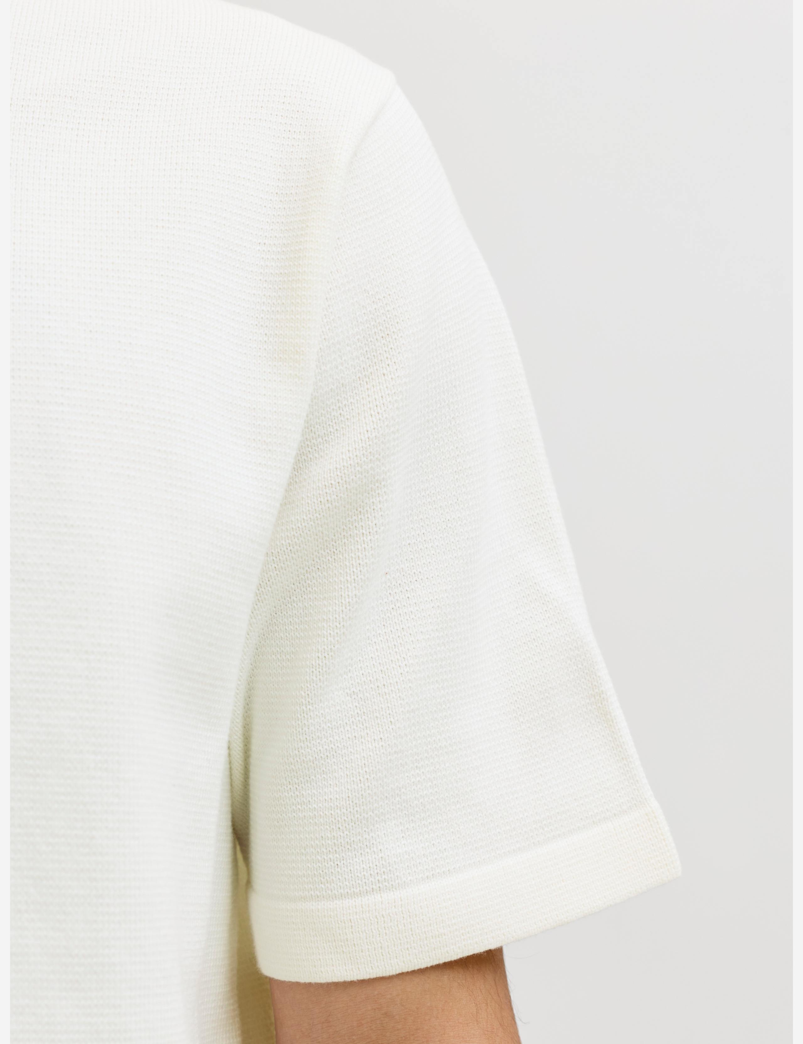 Pure Cotton Crew Neck Knitted T-Shirt 6 of 6