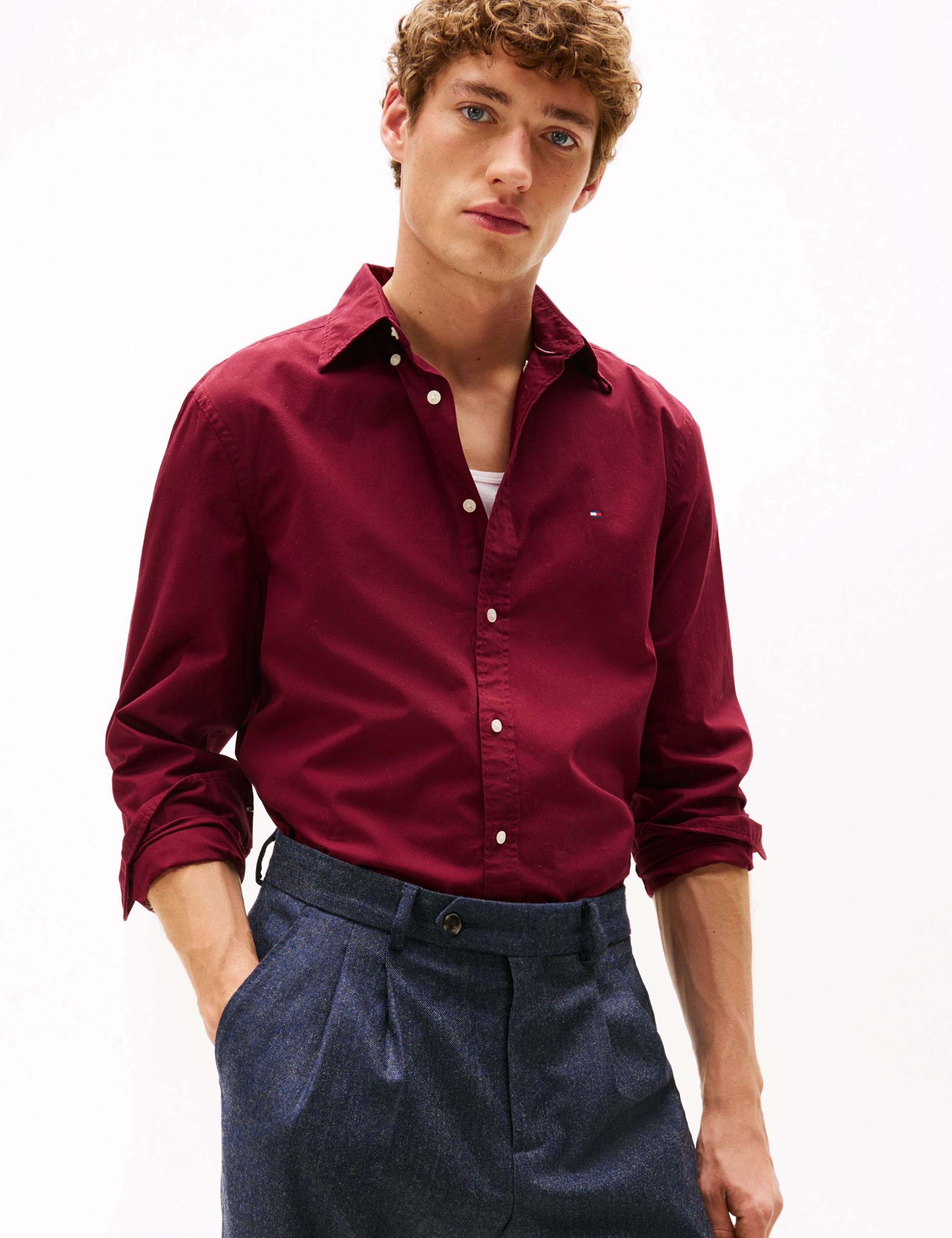 Regular Fit Easy Iron Pure Cotton Shirt 1 of 5