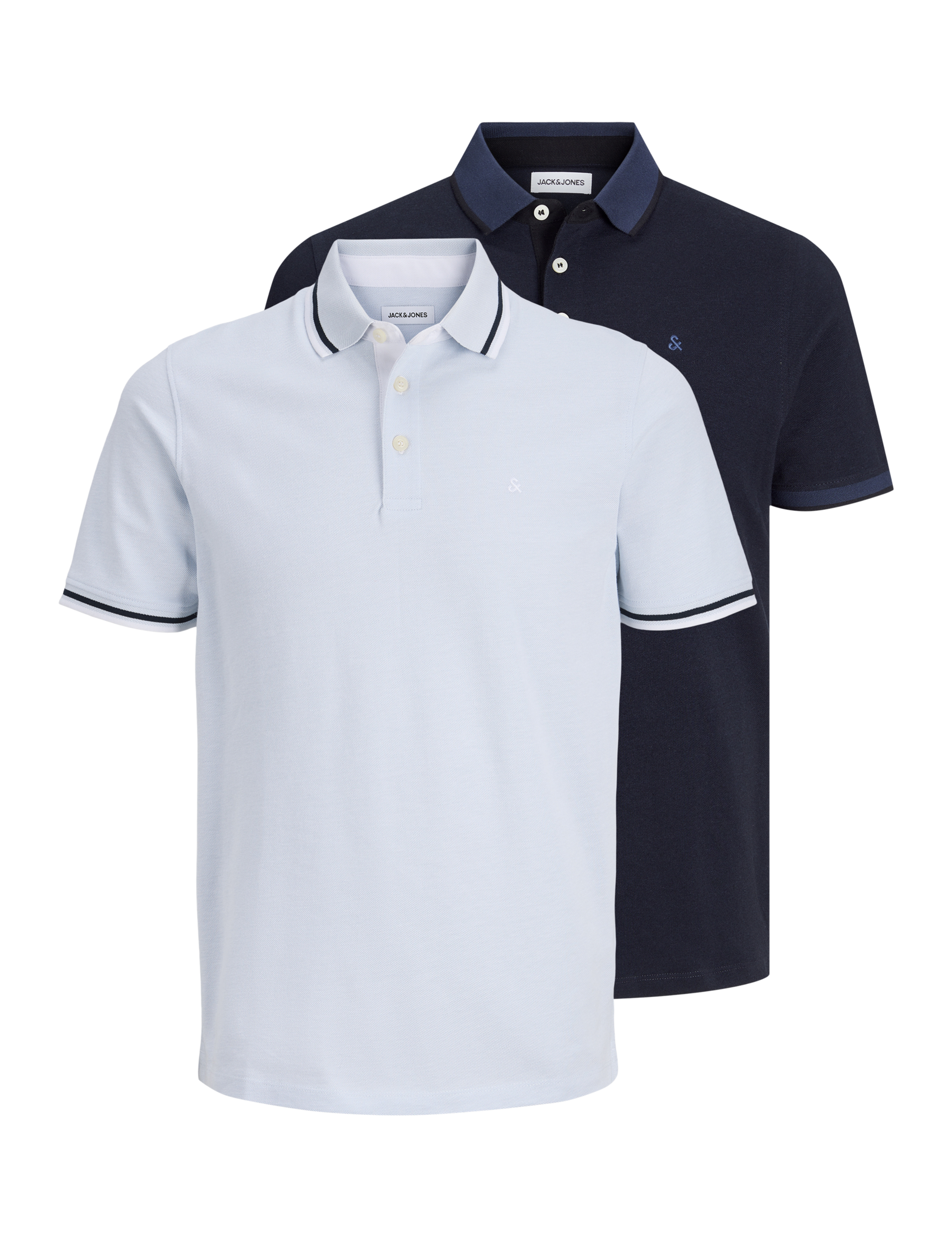 2 Pack Pure Cotton Polo Shirts 1 of 8
