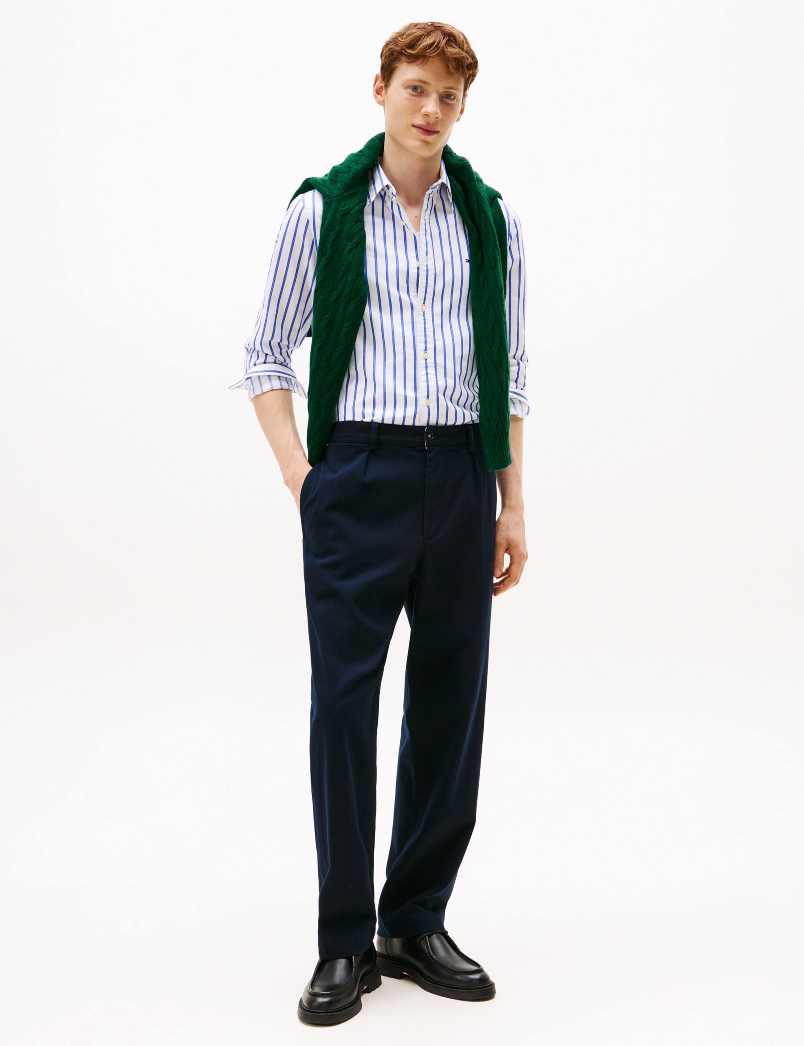 Heritage Pure Cotton Striped Oxford Shirt 3 of 5