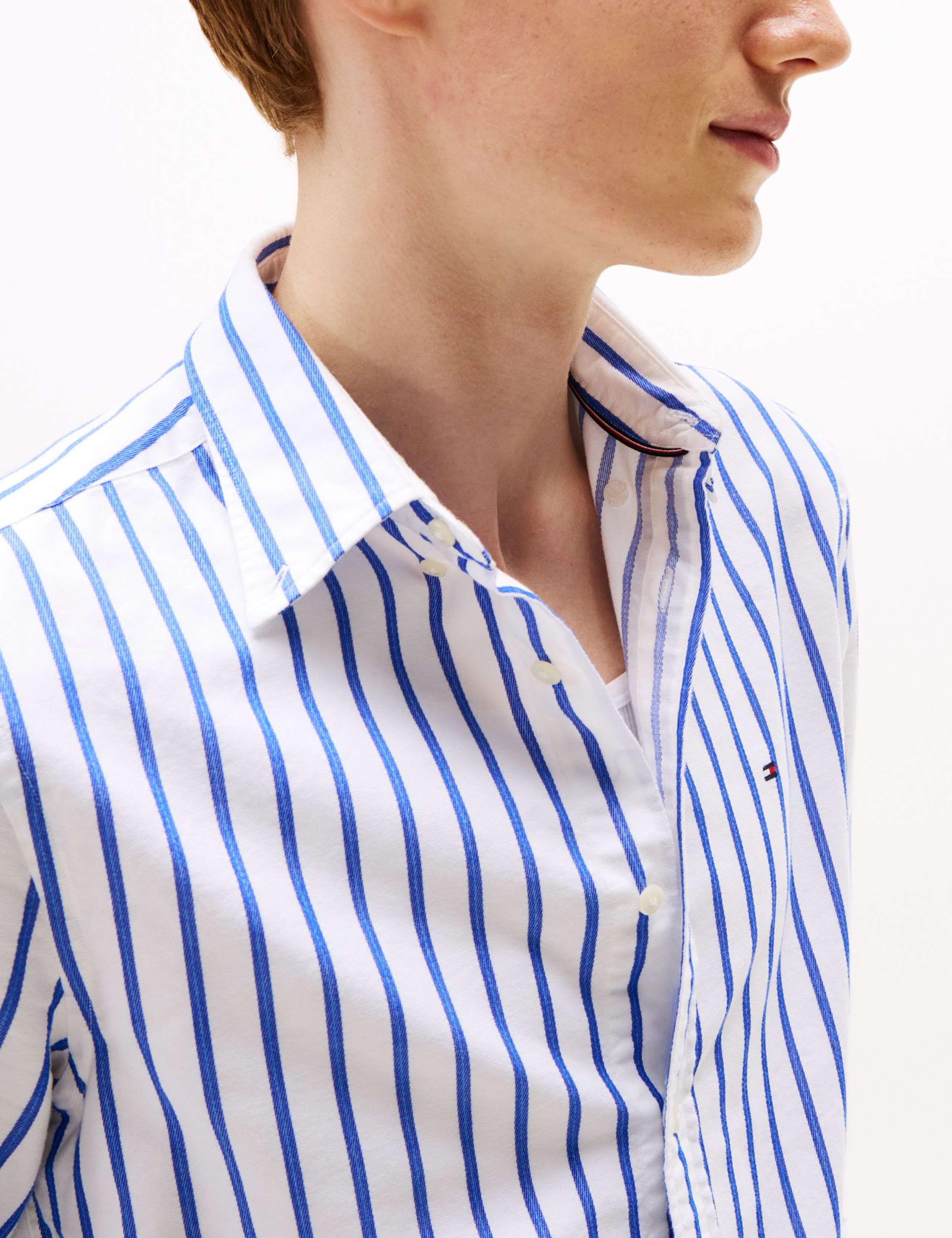 Heritage Pure Cotton Striped Oxford Shirt 5 of 5