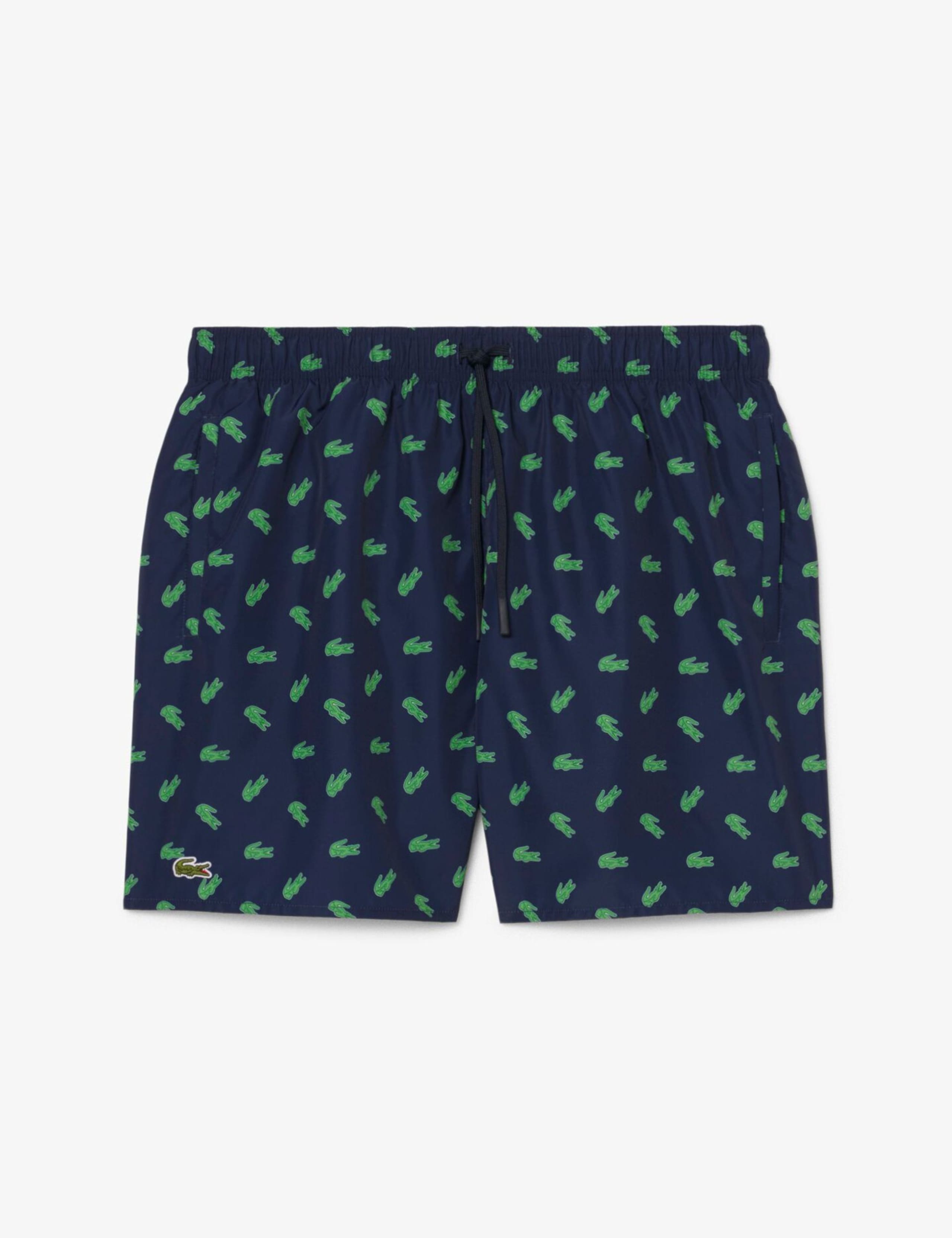 Mid Length Crocodile Print Swim Trunks 2 of 9