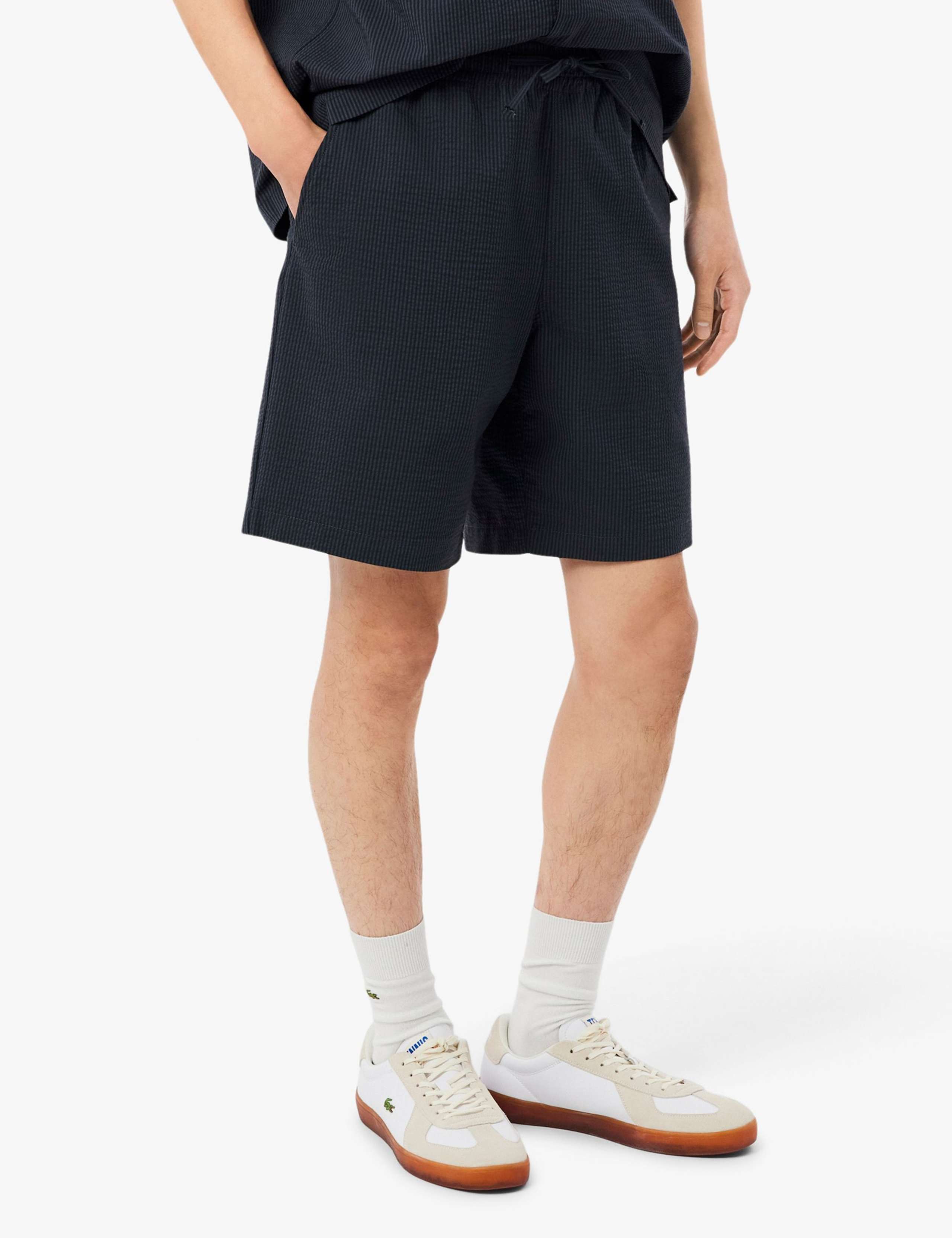 Loose Fit Cotton Rich Seersucker Shorts 1 of 8