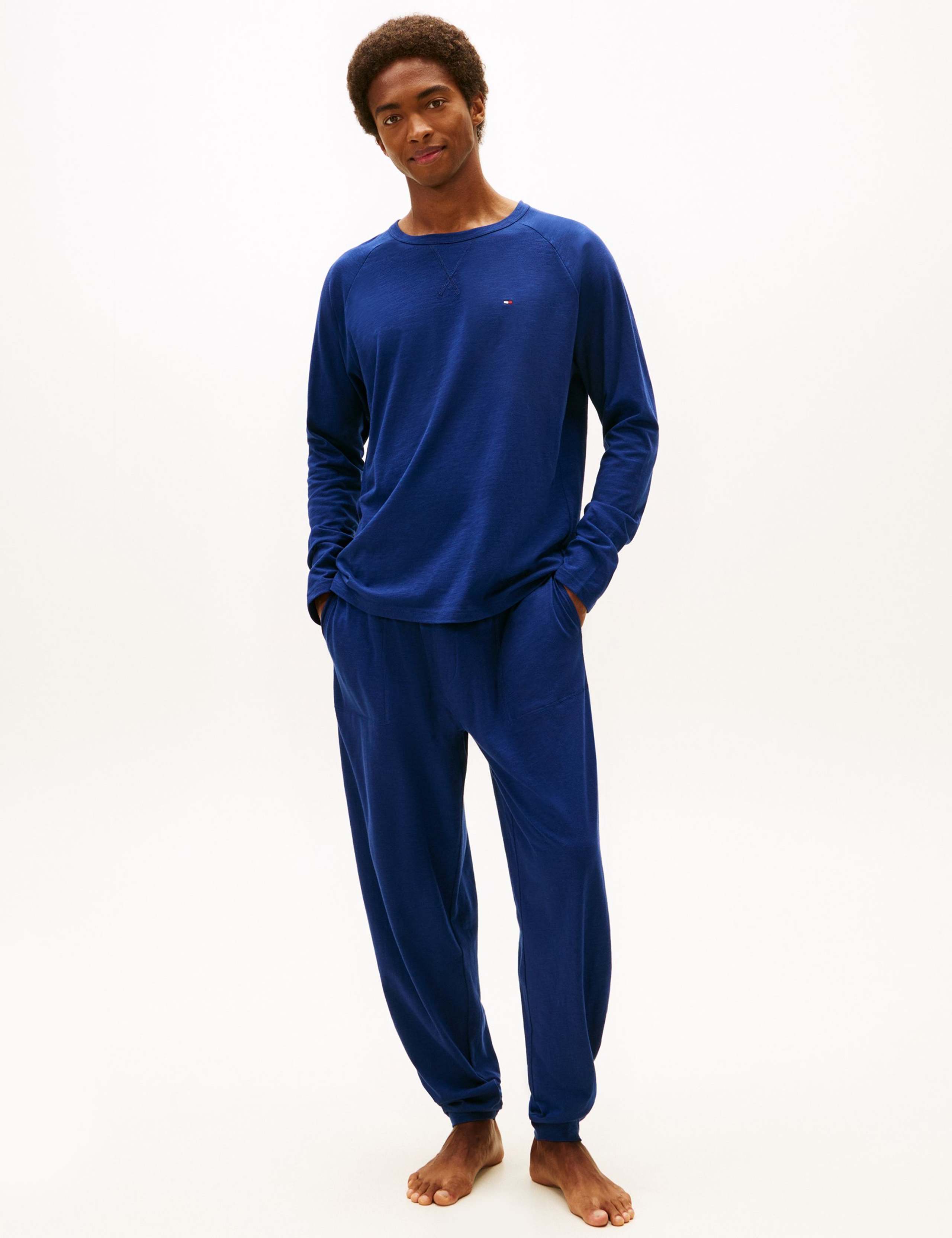 Jersey Cuffed Elasticated Pyjama Set 1 of 6