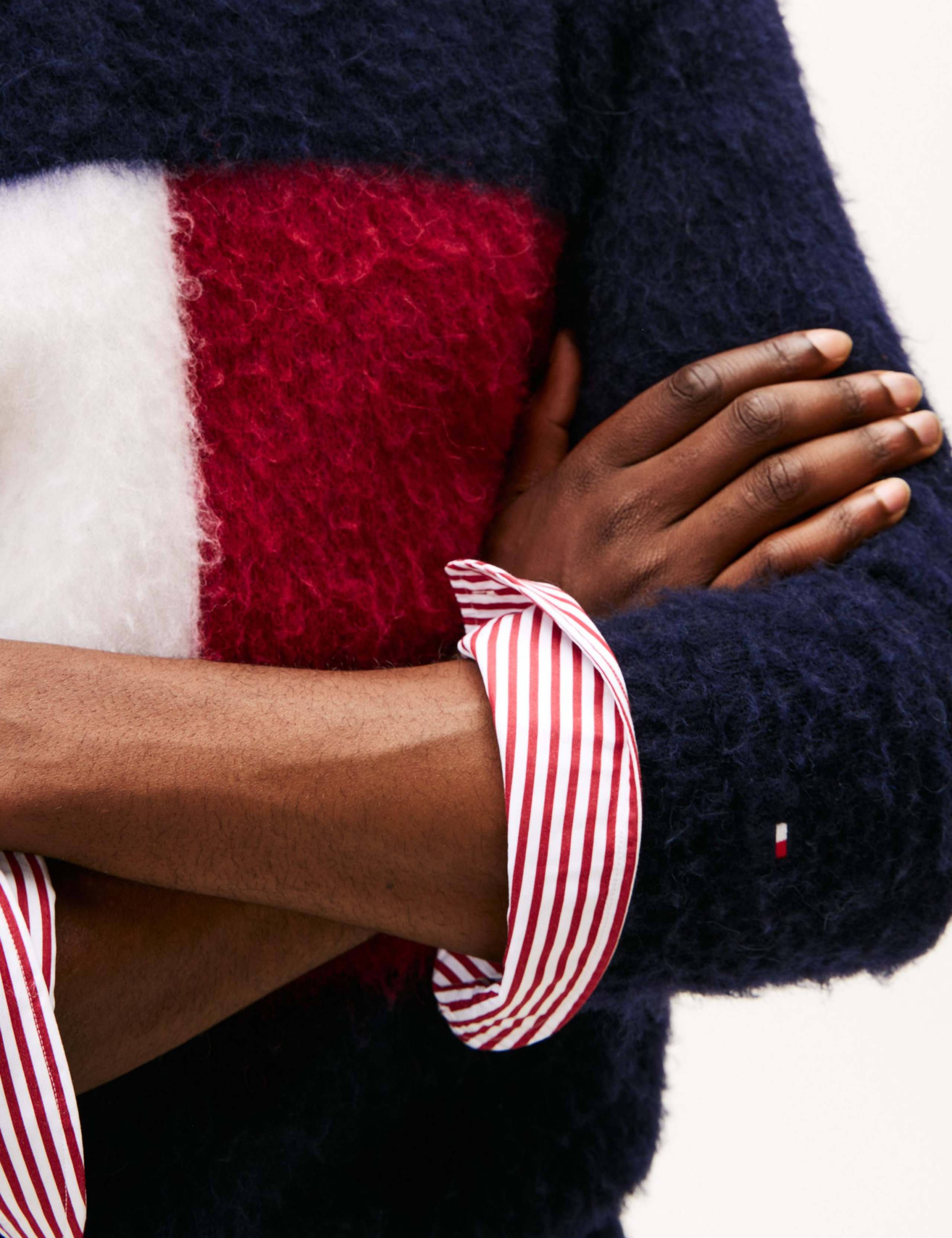 Wool Rich Flag Crew Neck Jumper with Alpaca 3 of 4