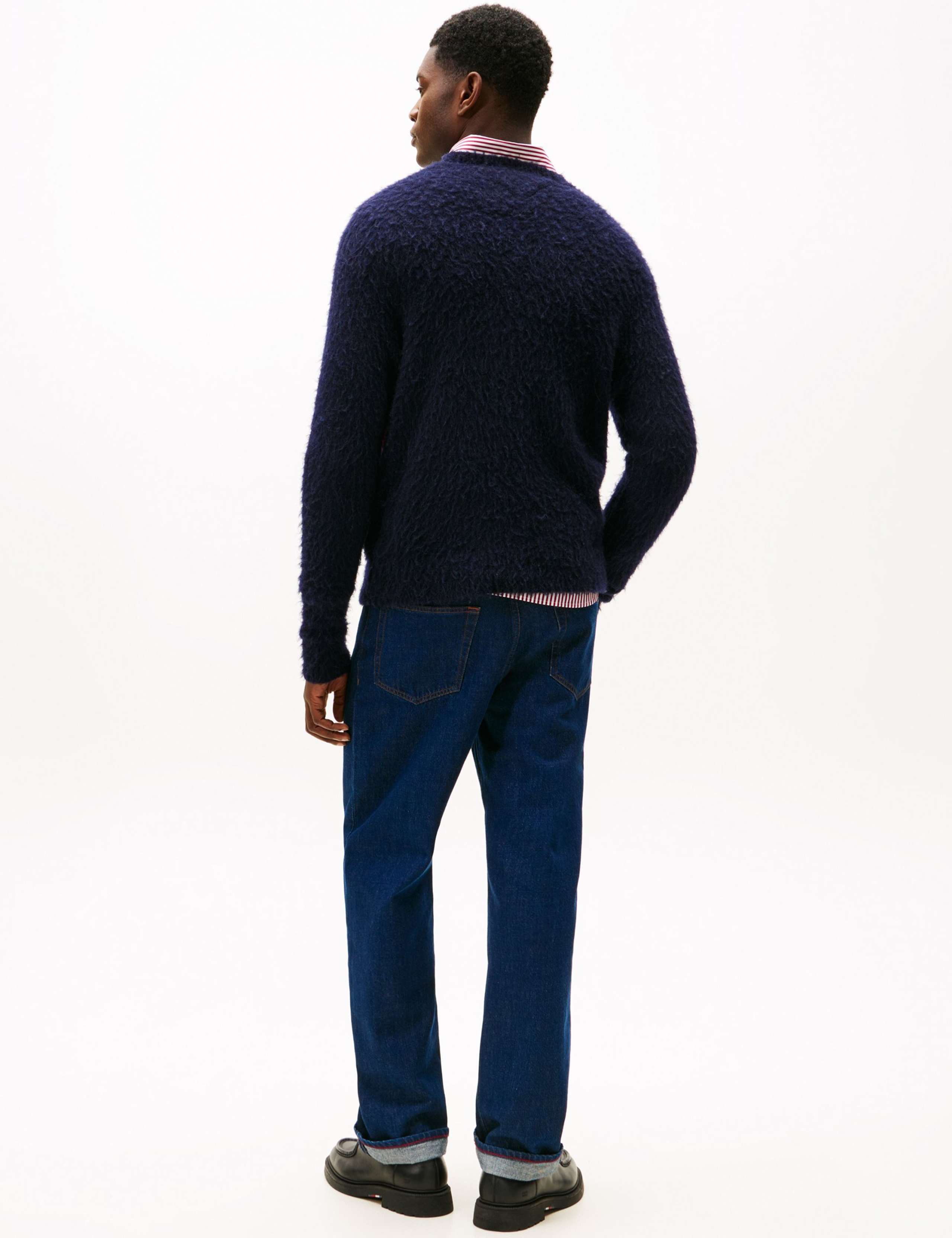 Wool Rich Flag Crew Neck Jumper with Alpaca 4 of 4
