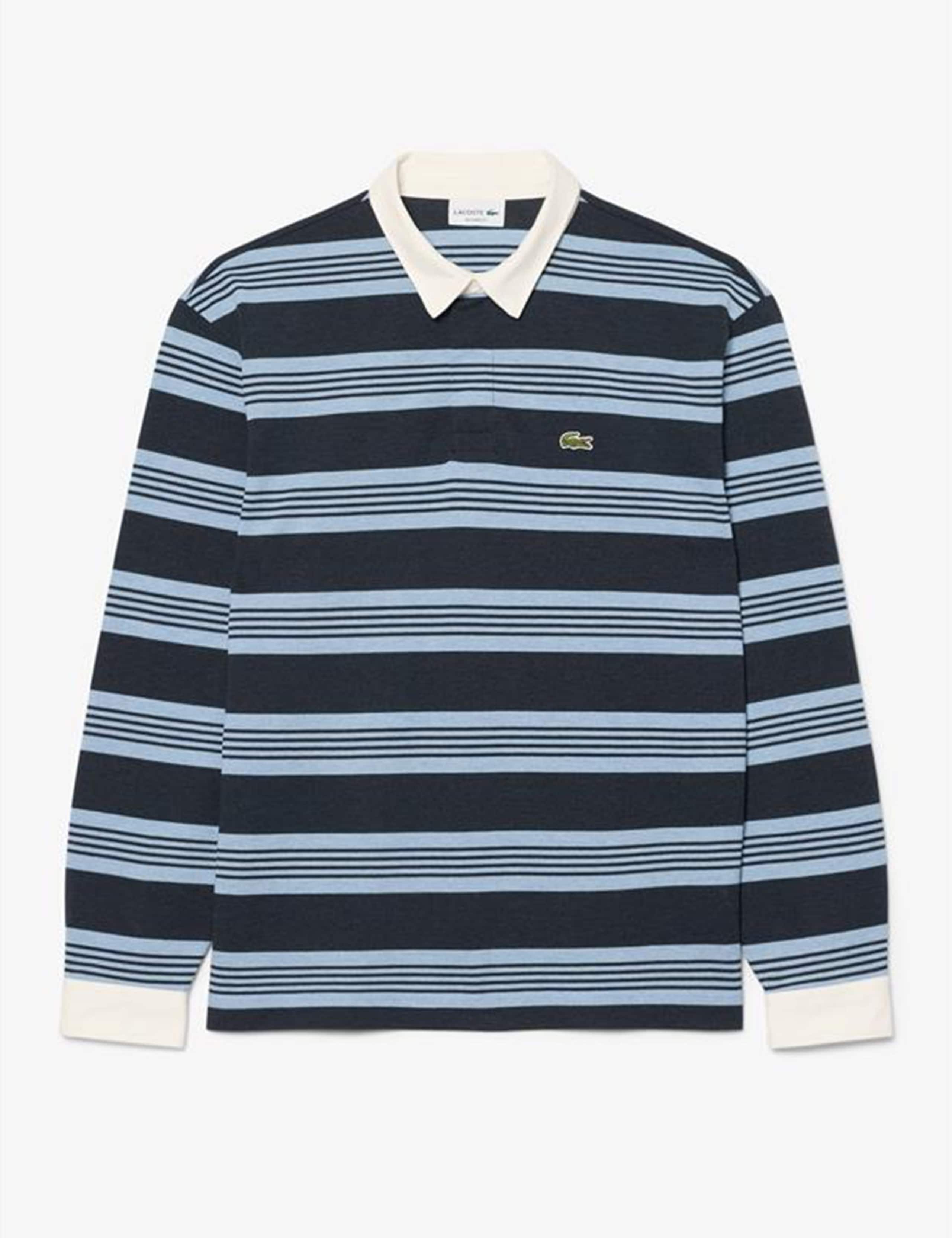 Pure Cotton Pique Striped Rugby Shirt 1 of 4