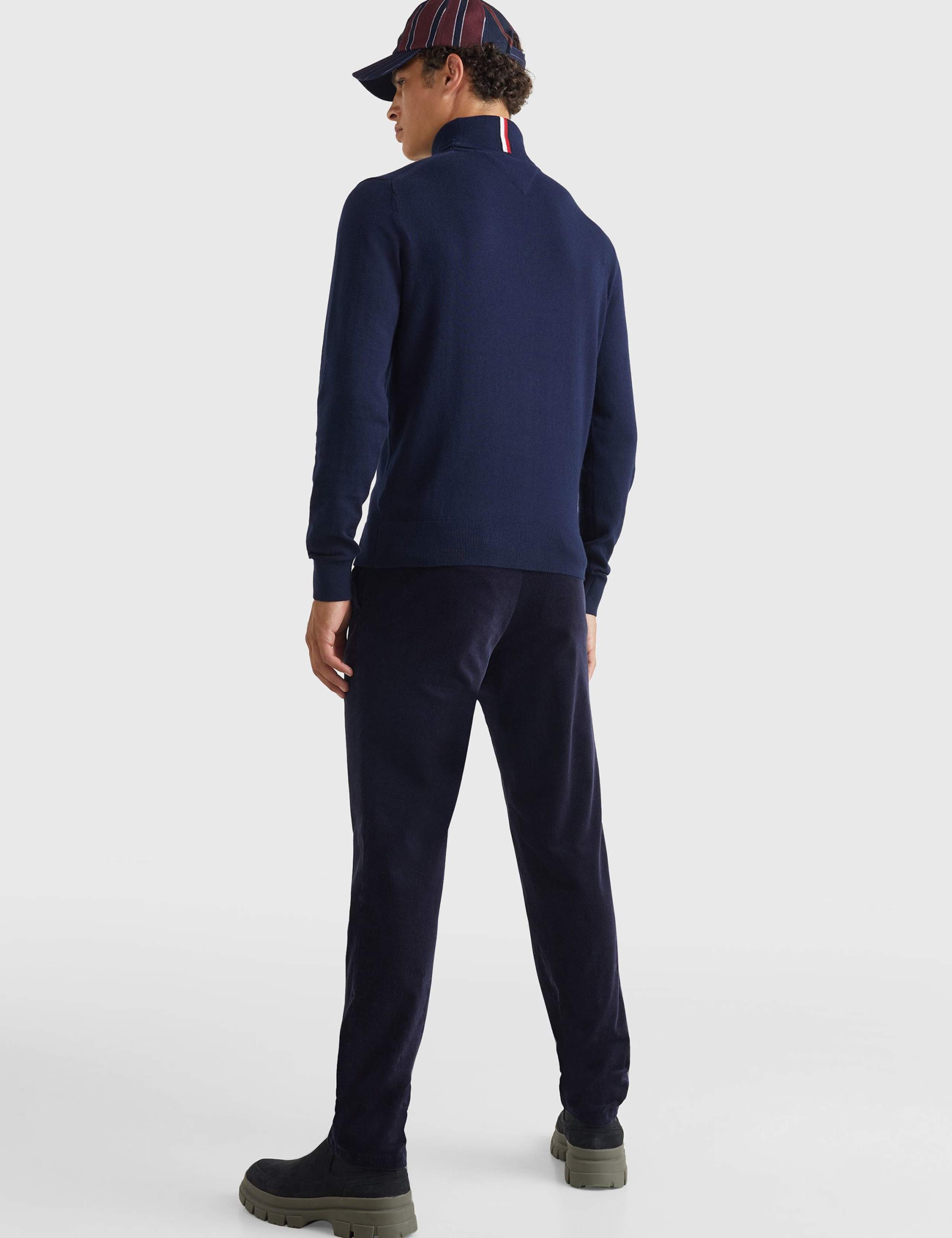 Cotton Rich Roll Neck Jumper with Wool 4 of 5