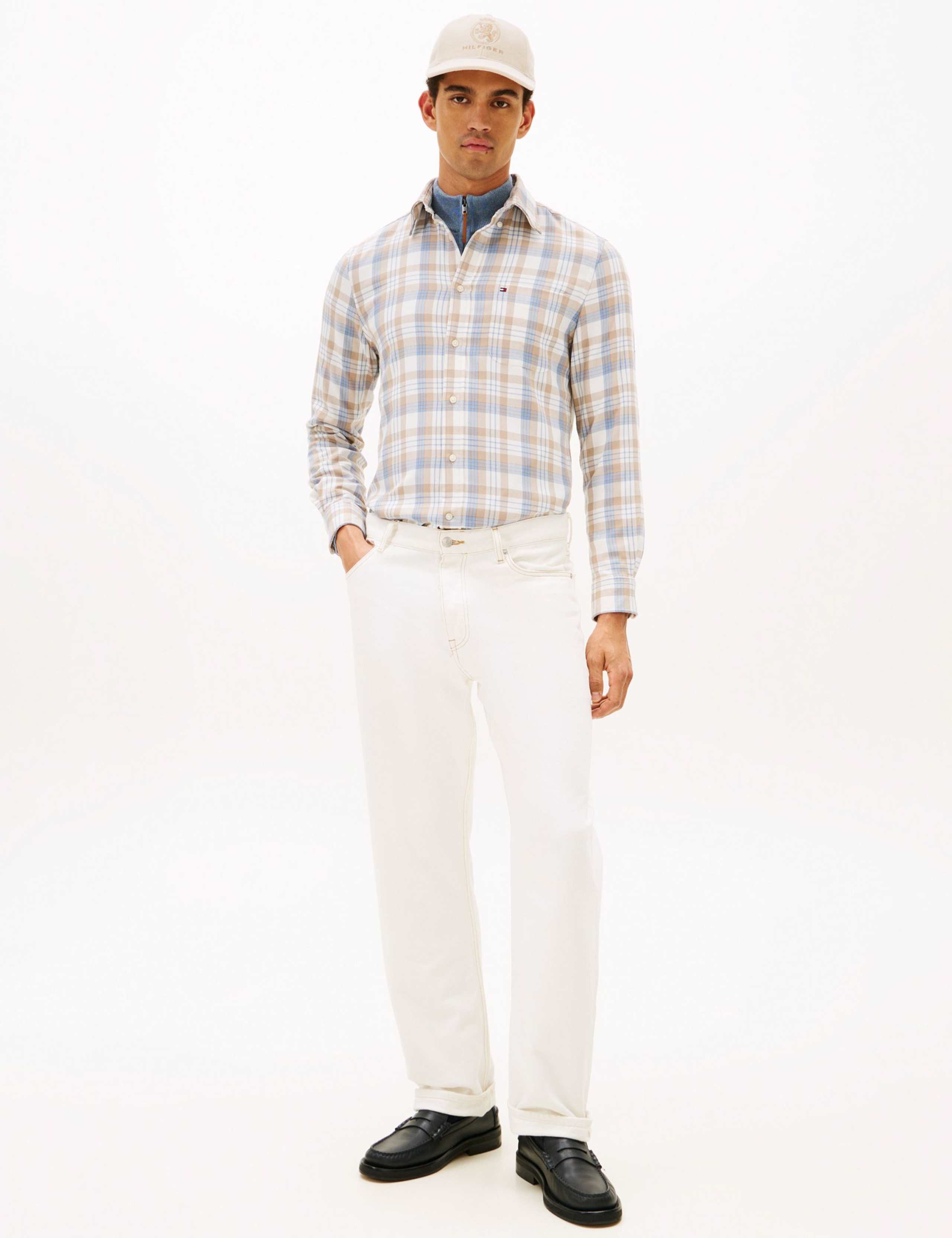 Regular Fit Easy Iron Twill Checked Shirt 3 of 5