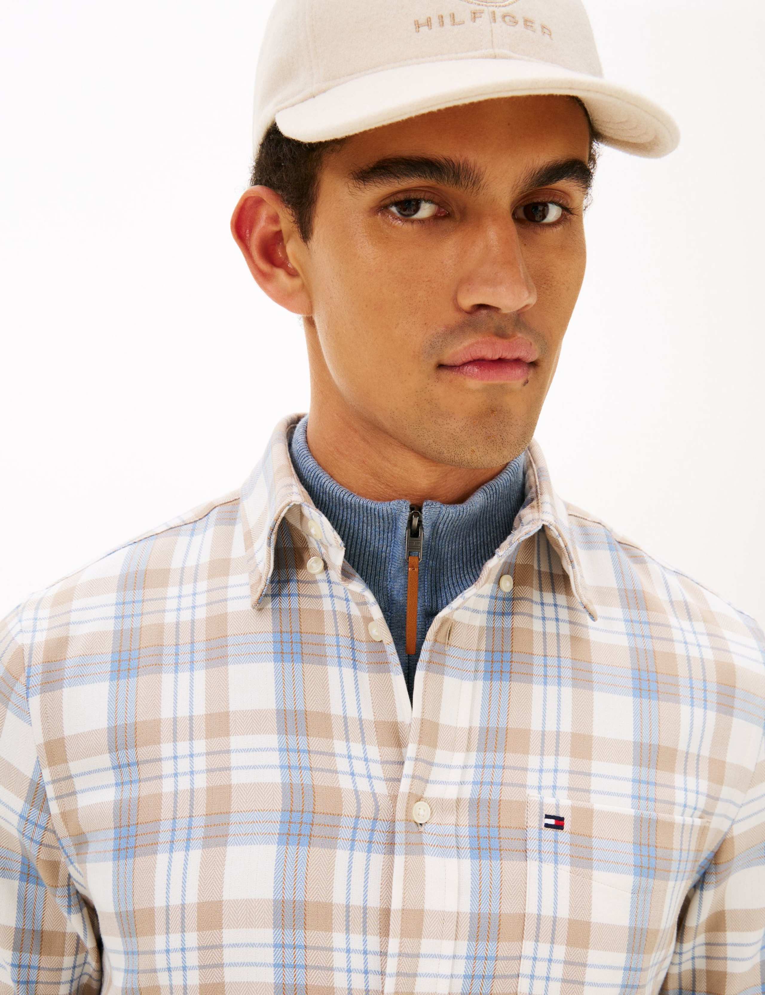 Regular Fit Easy Iron Twill Checked Shirt 4 of 5