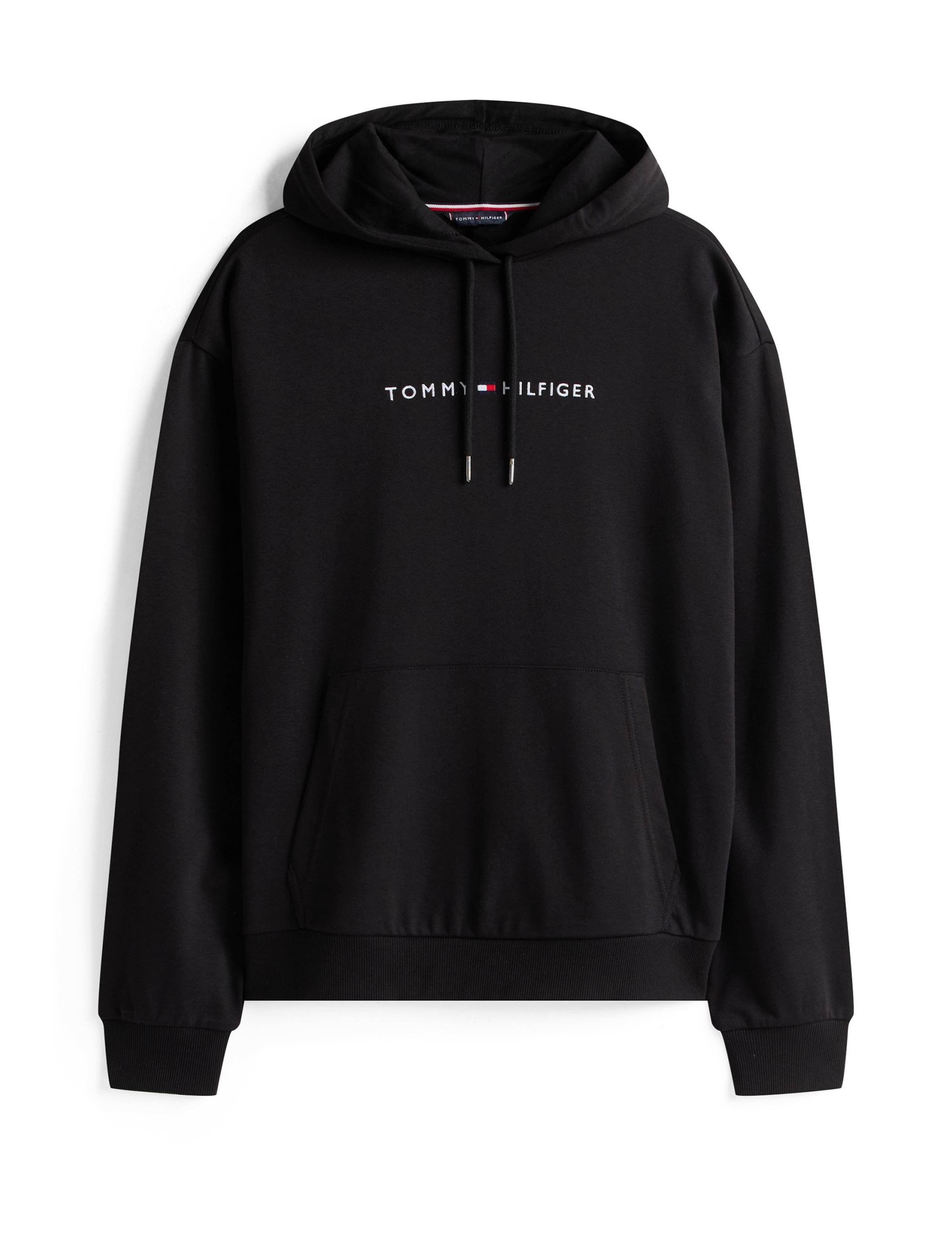 Cotton Blend Drawstring Loungewear Hoodie 2 of 5