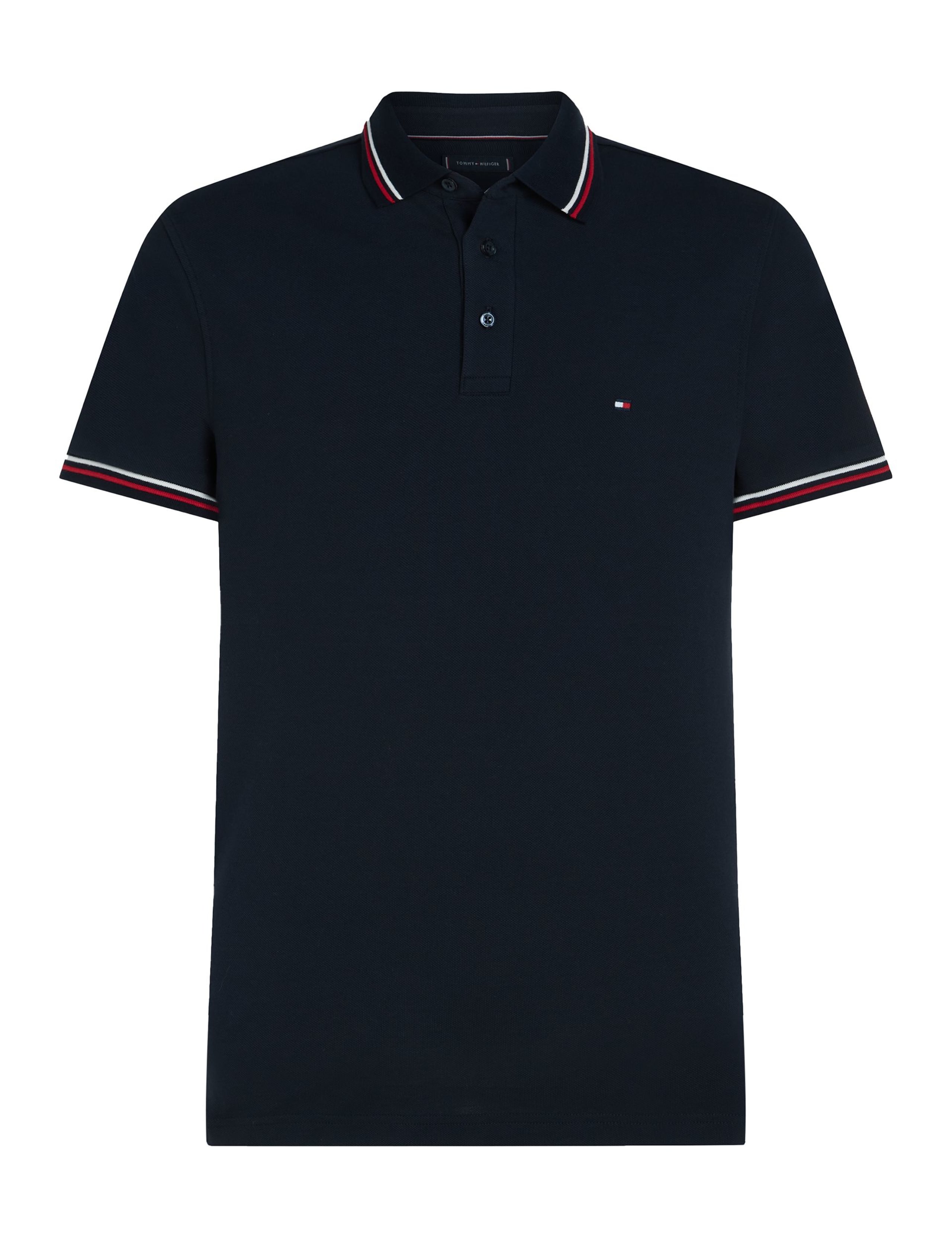Slim Fit Cotton Rich Pique Tipped Polo Shirt 7 of 8